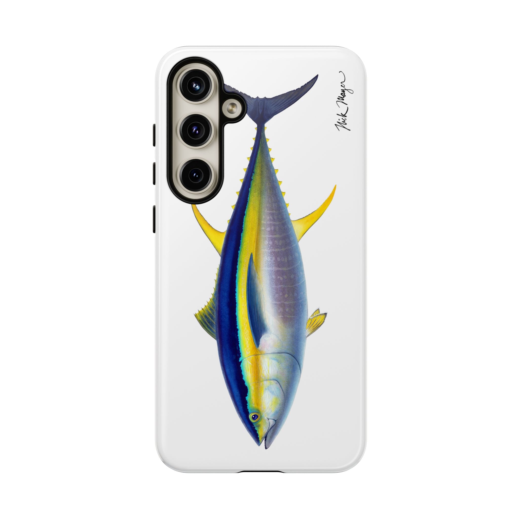 Yellowfin Tuna White Phone Case (Samsung) Printify