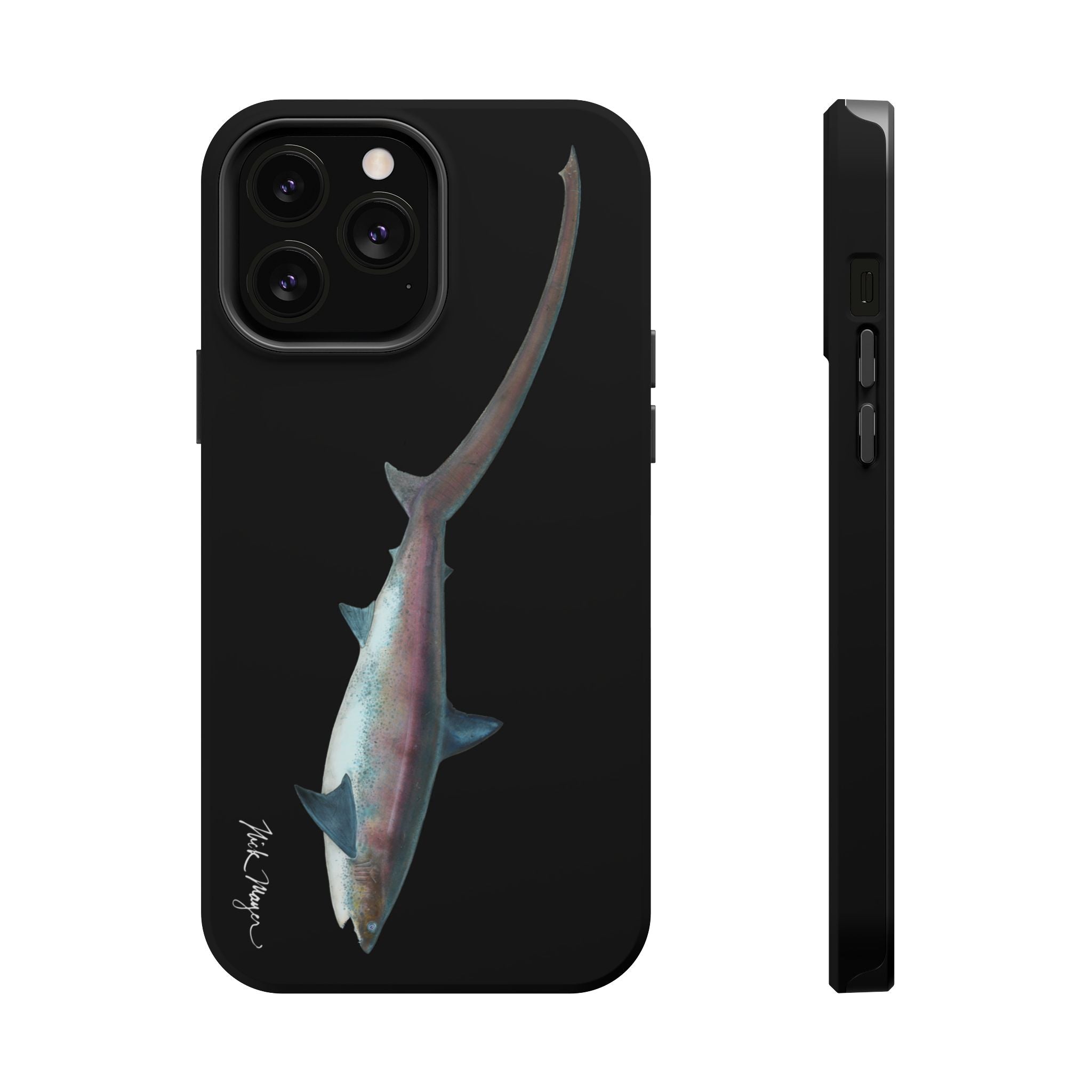 Thresher Shark MagSafe Black iPhone Case