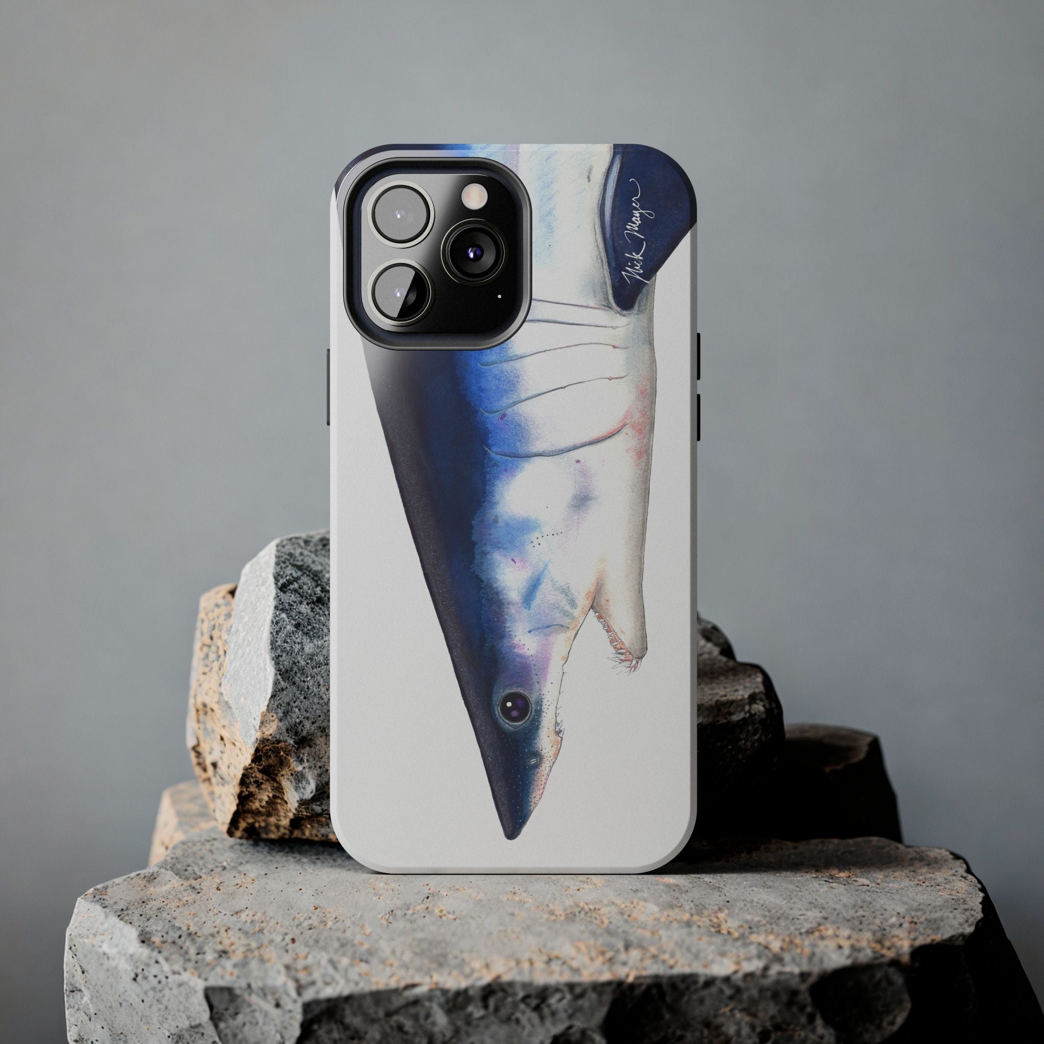 Mako Shark Face White Phone Case (iPhone)