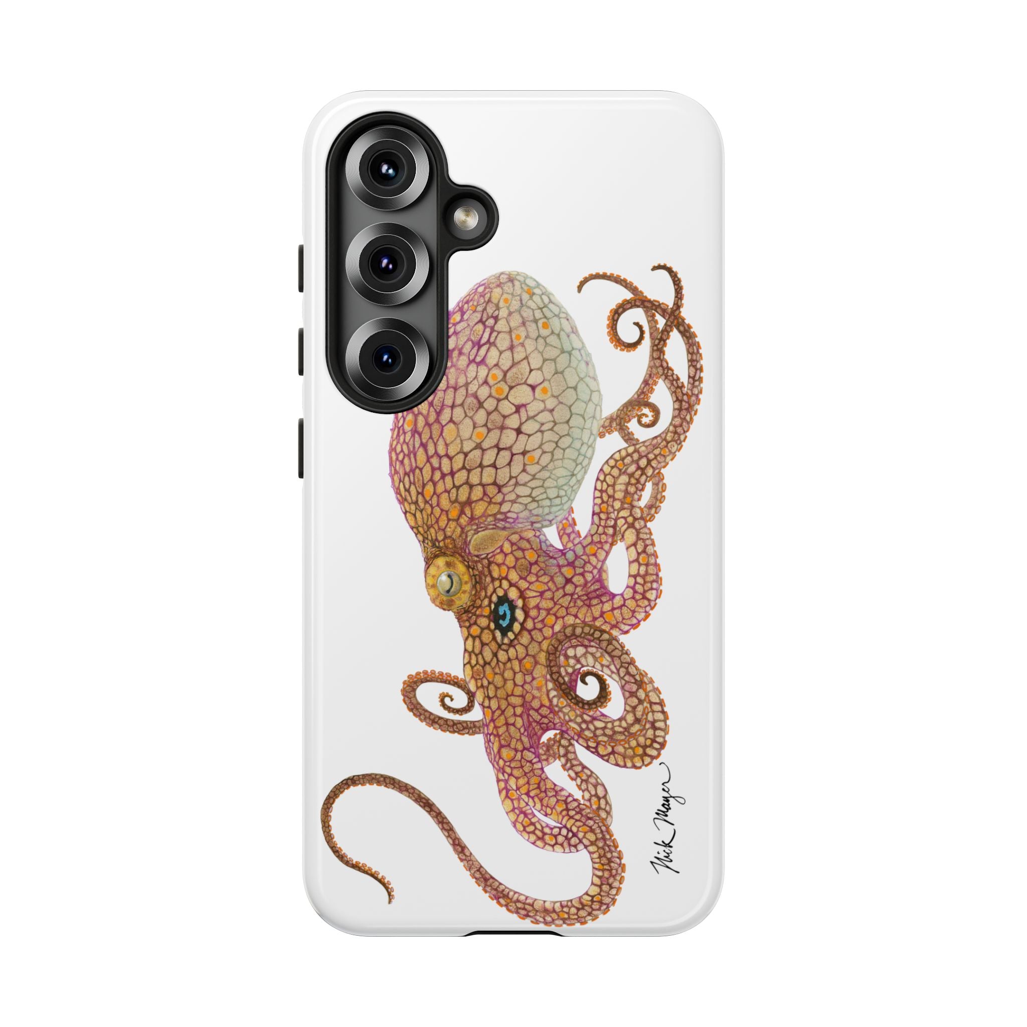 Two Spot Octopus White Phone Case (Samsung)