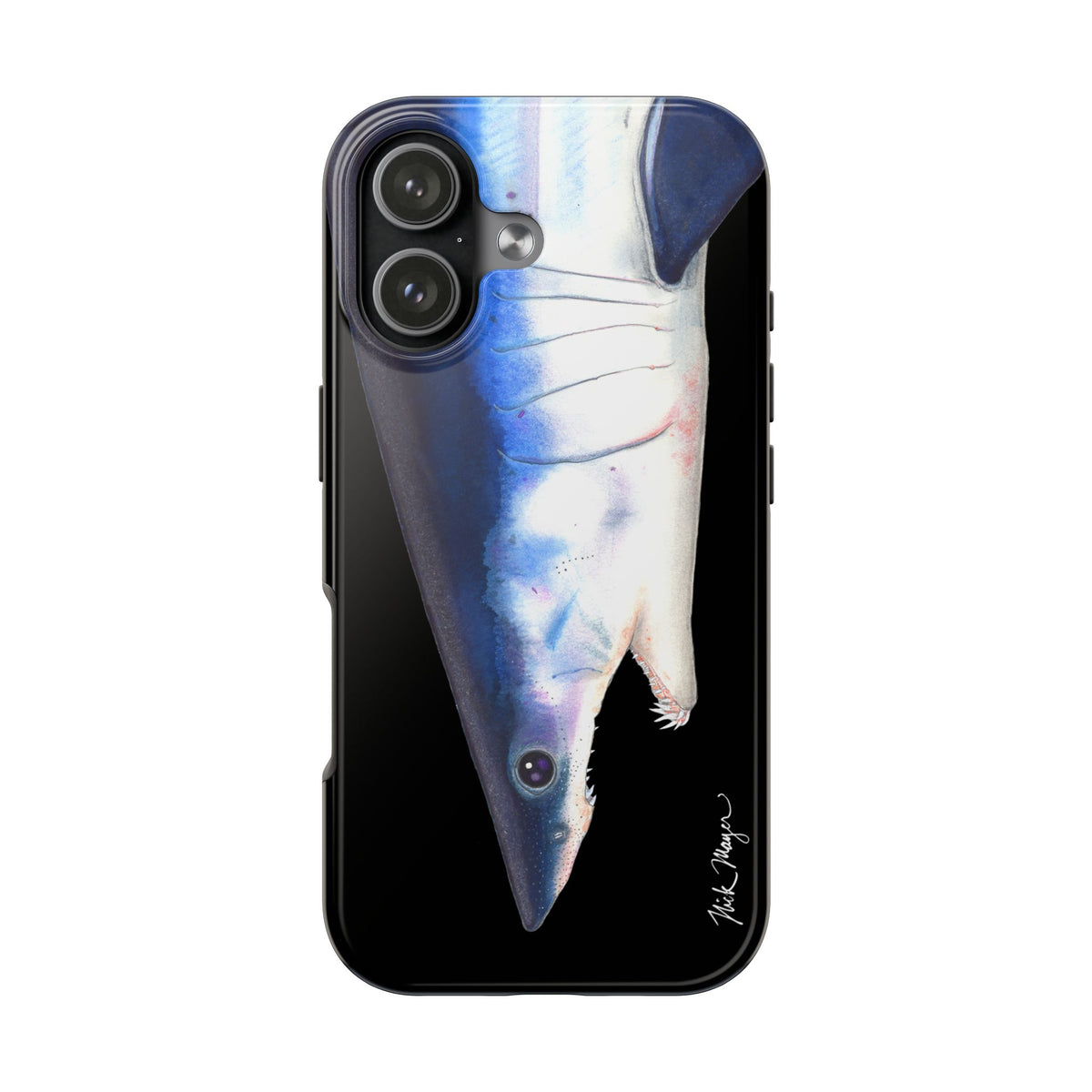 Mako Shark Face Black Case (iPhone) Printify