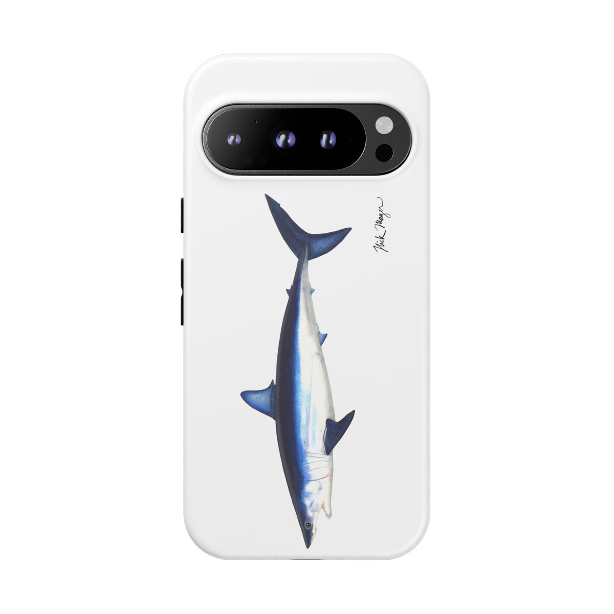 Mako Shark White Phone Case (Samsung) Printify
