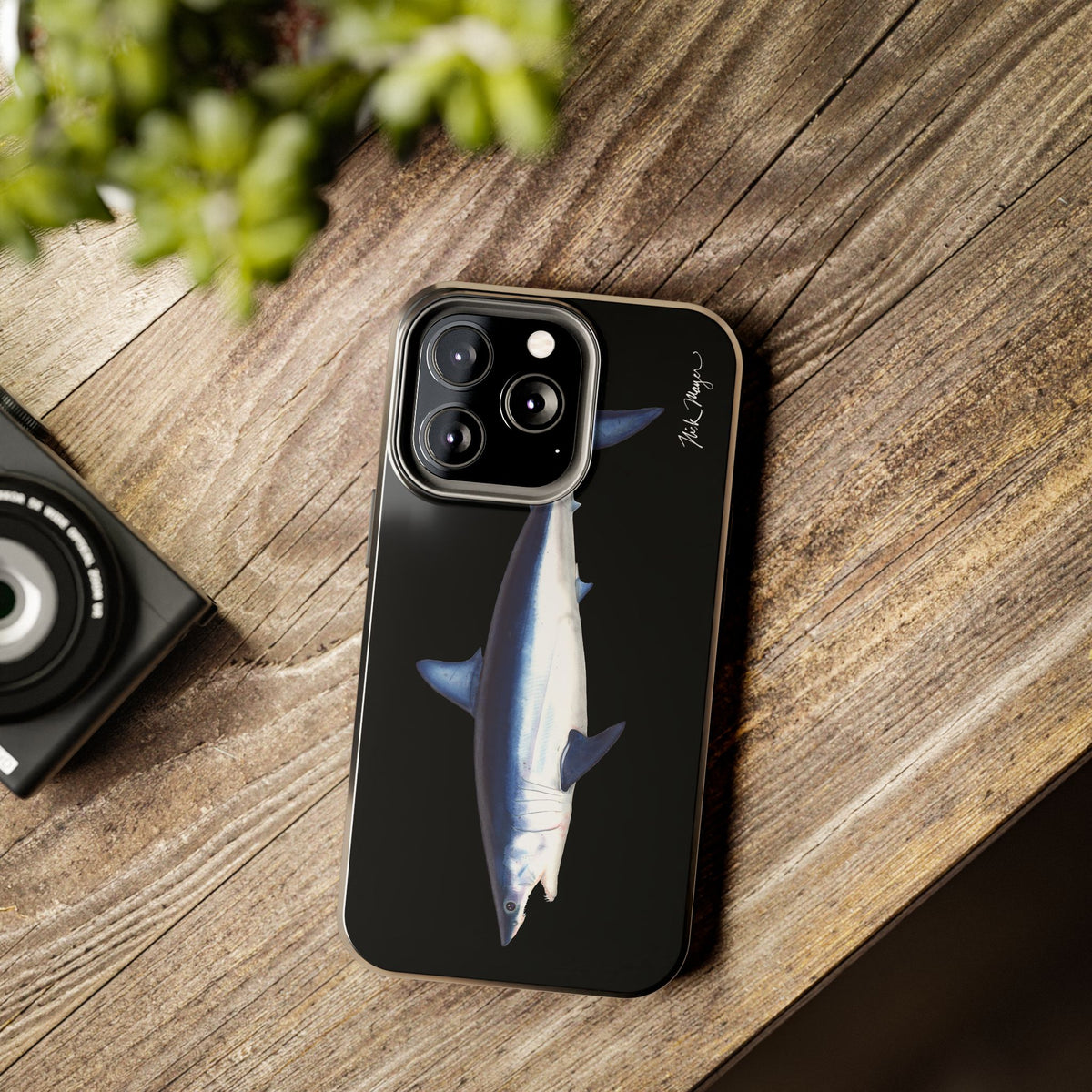 Mako Shark Black iPhone Case Printify