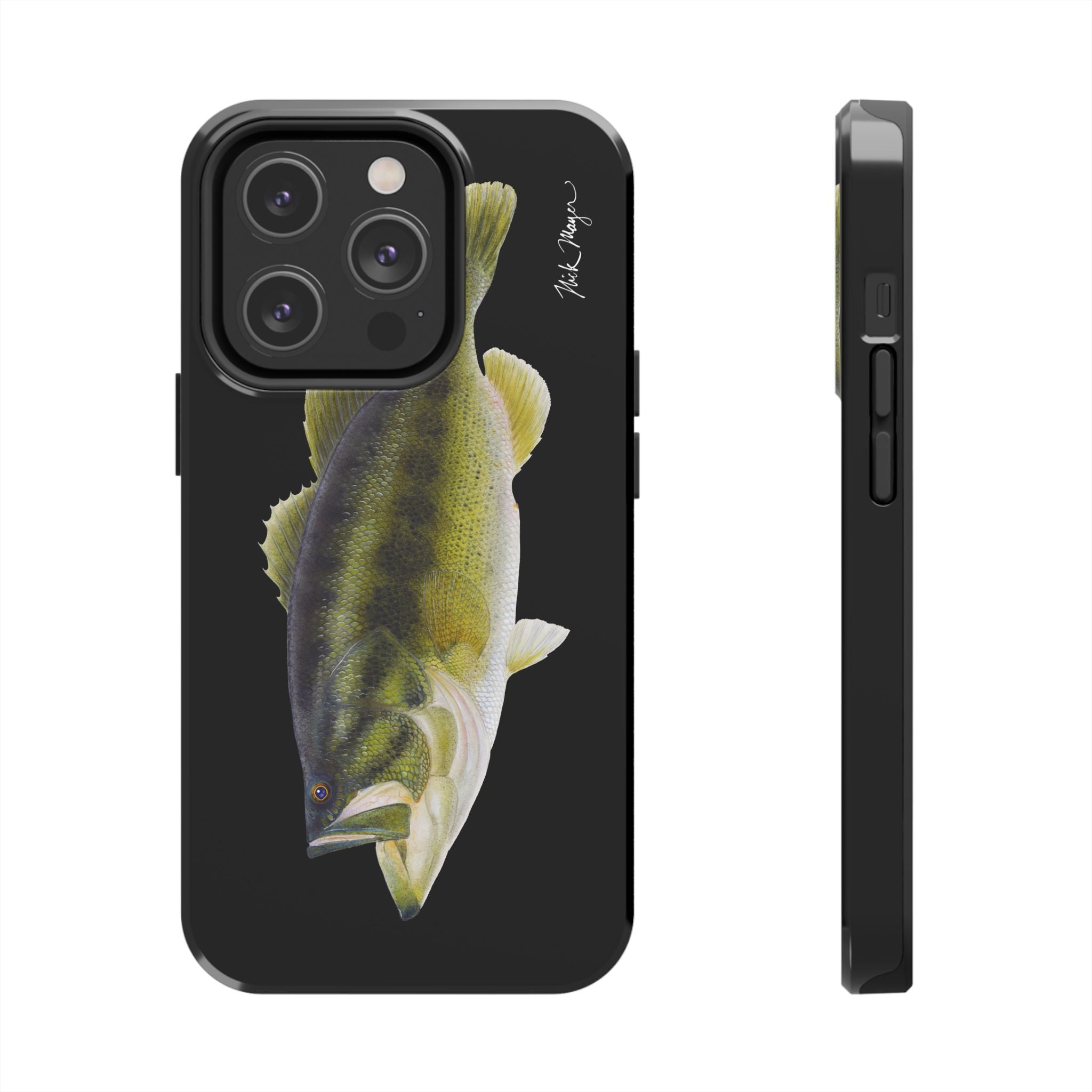 Largemouth Bass Black Phone Case (iPhone)