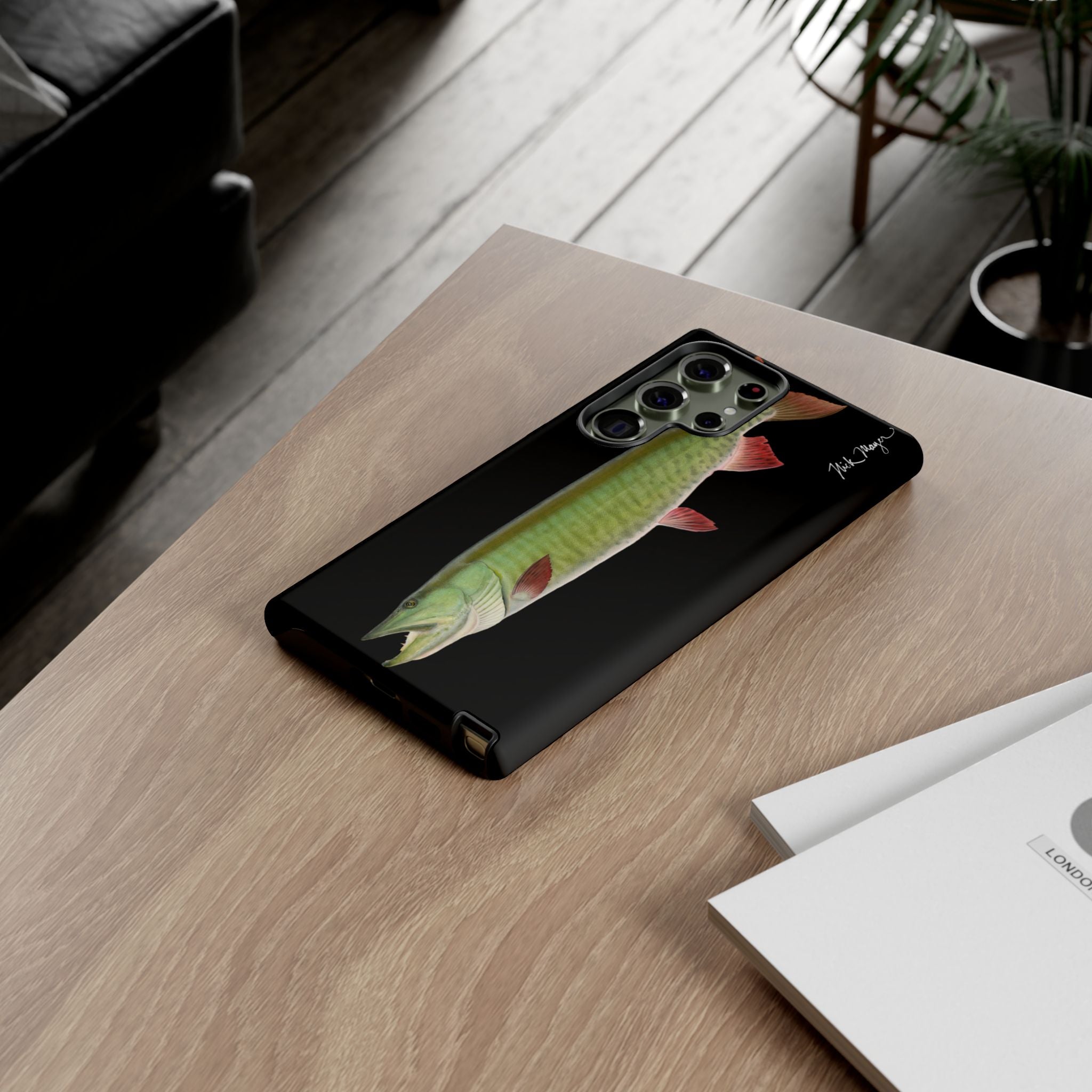 Trophy Muskie Black Phone Case (Samsung)