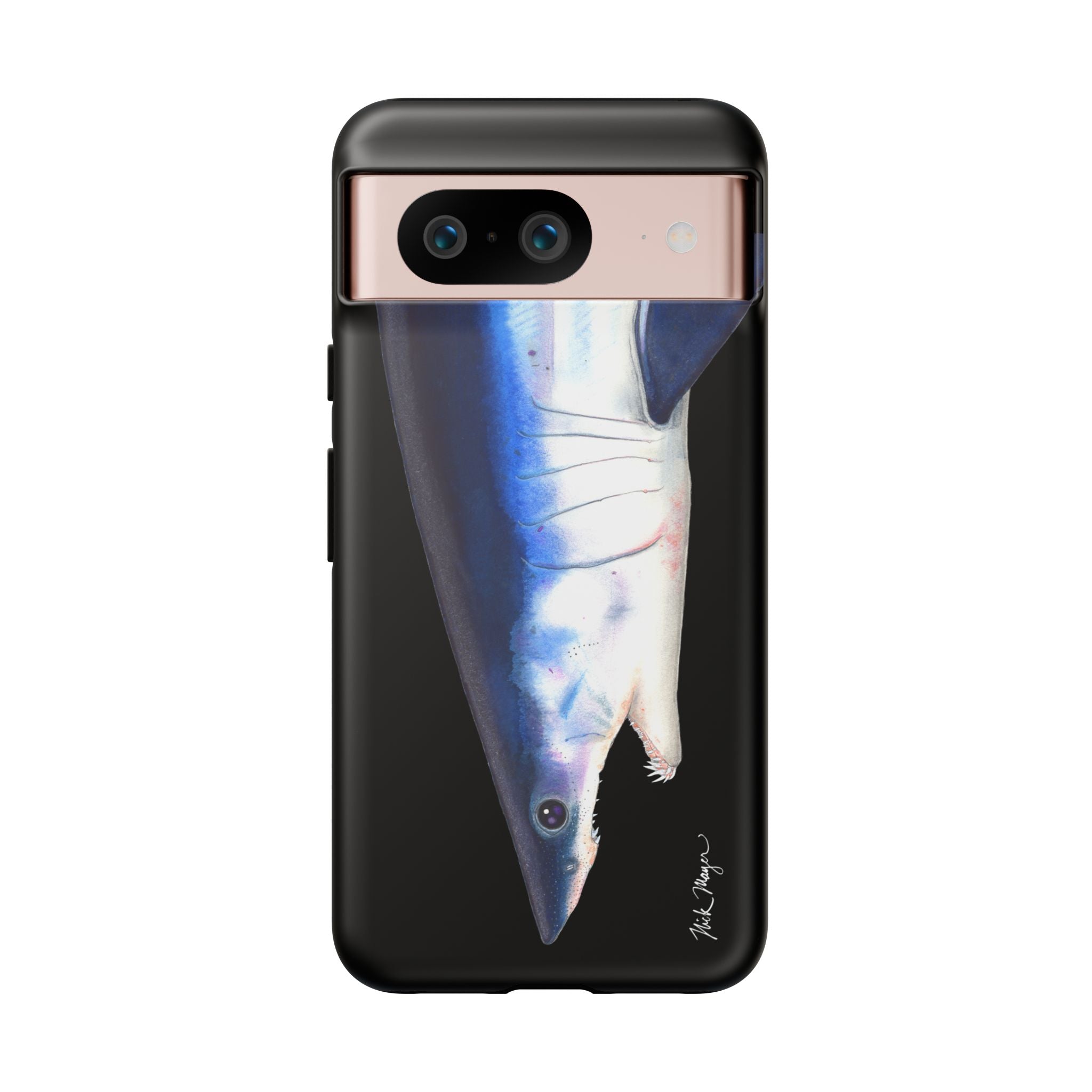 Mako Shark Face Black Phone Case (Samsung) Printify