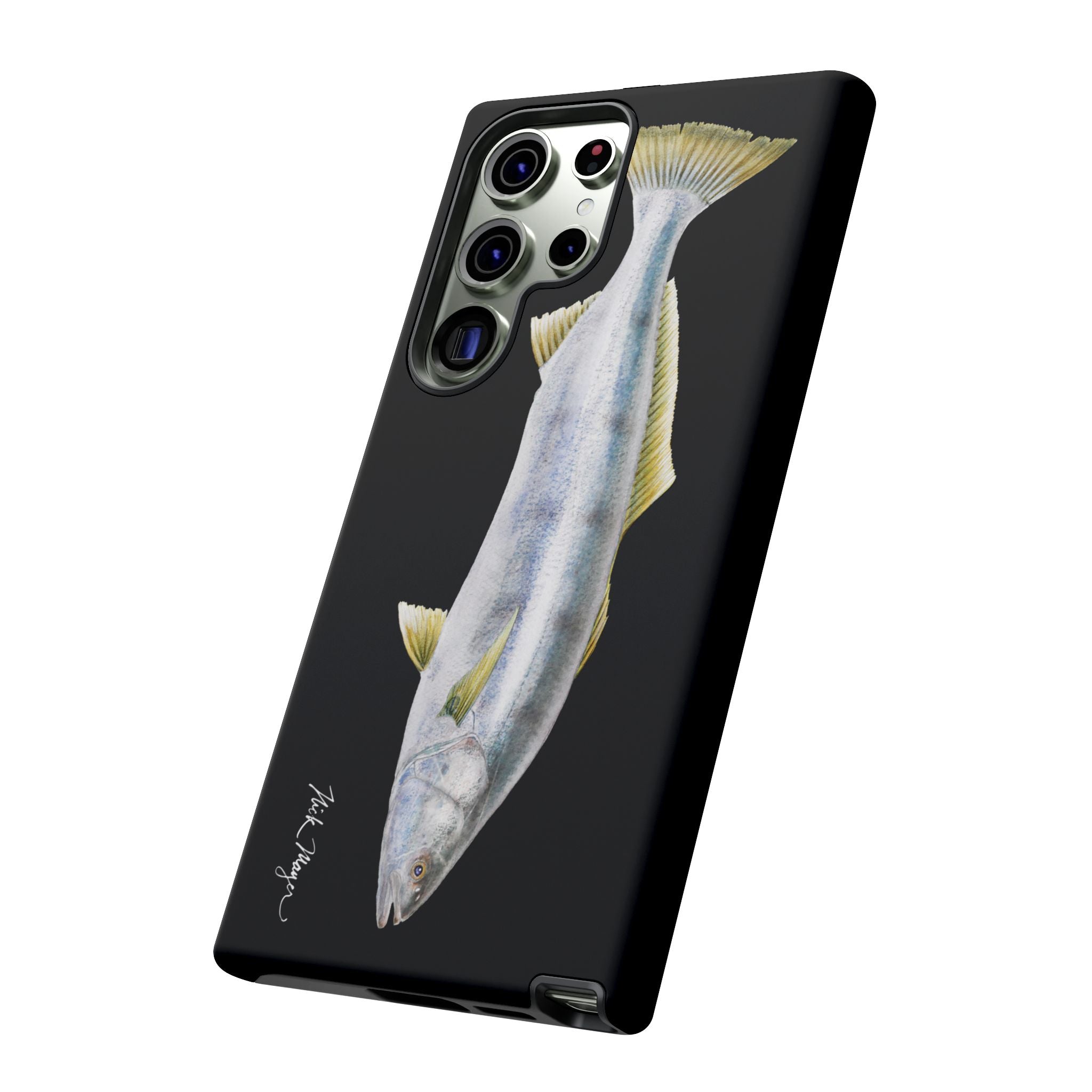 White Sea Bass Phone Case (Samsung) - black