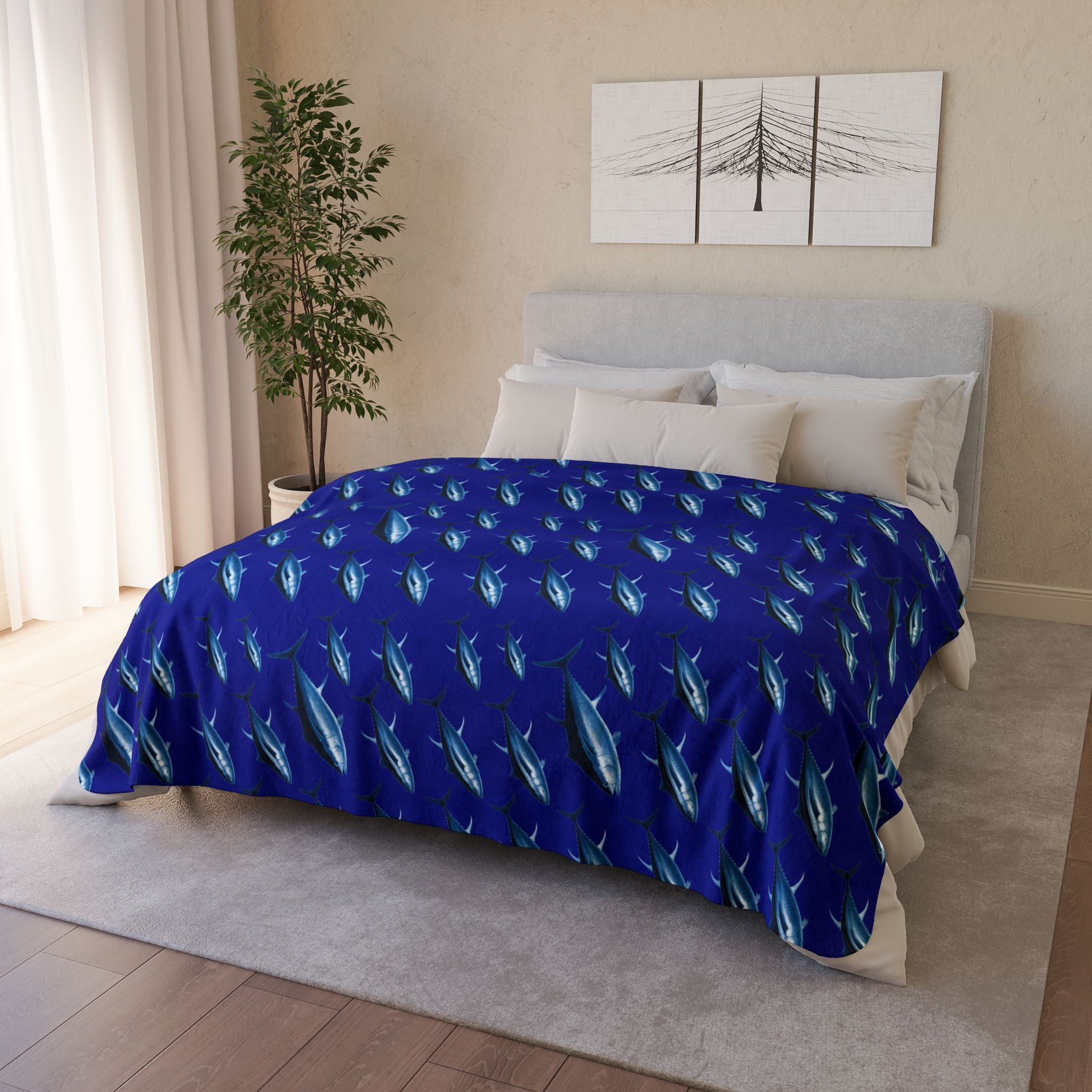 Blue Tuna Super Soft Sherpa Blanket