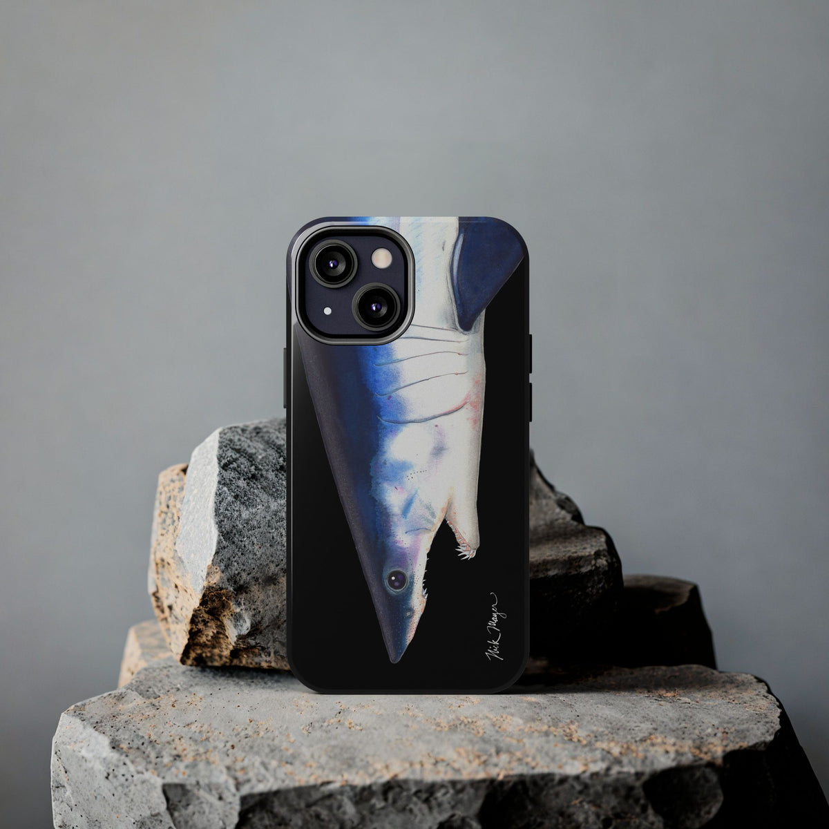 Mako Shark Face Black Case (iPhone) Printify