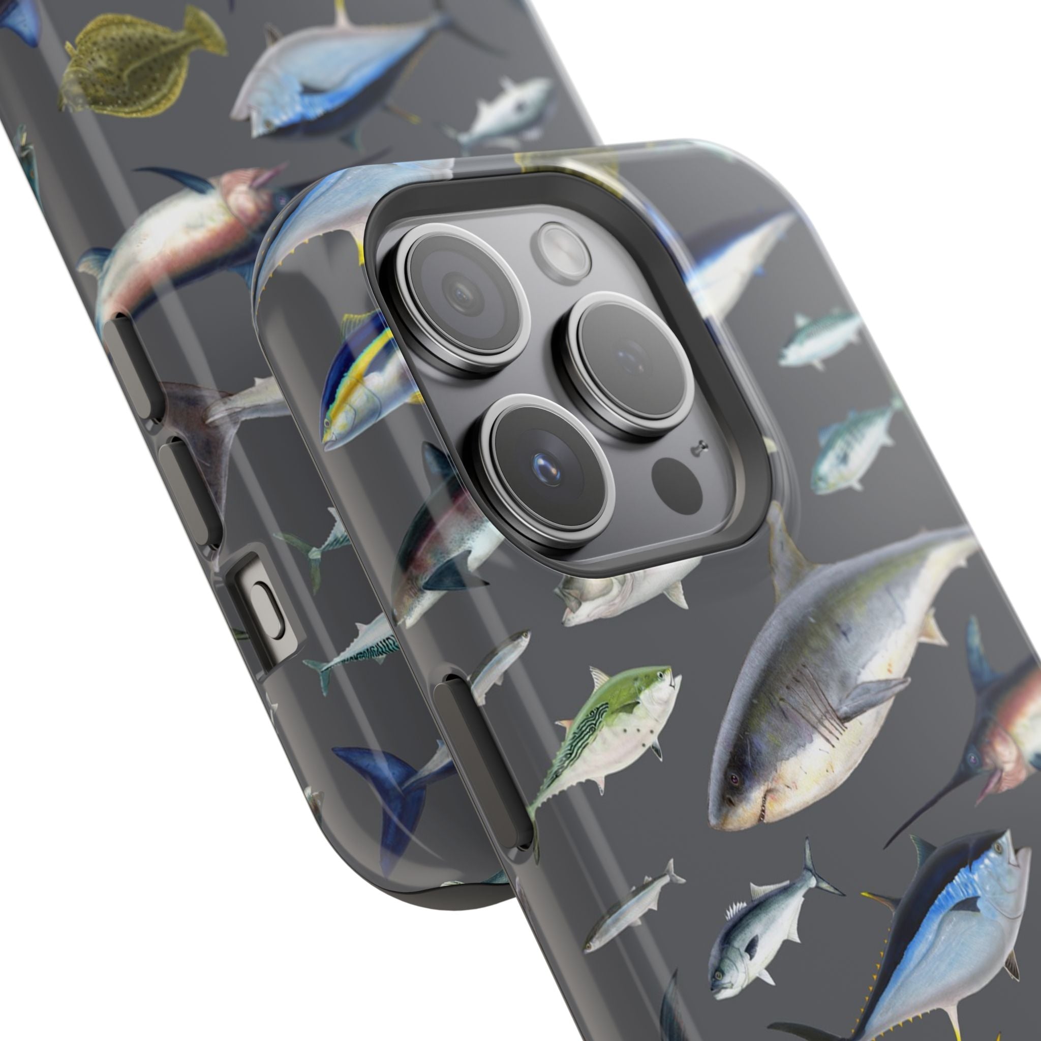 New England Offshore Fish Grey MagSafe iPhone Case