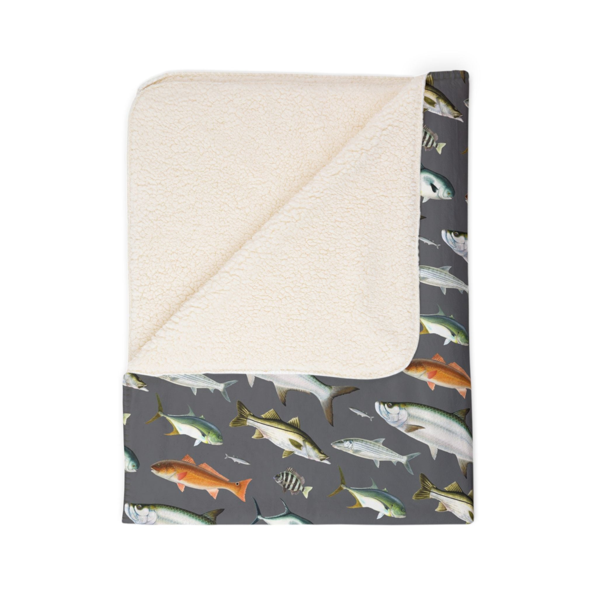 Southern Flats Fish Super Soft Sherpa Blanket