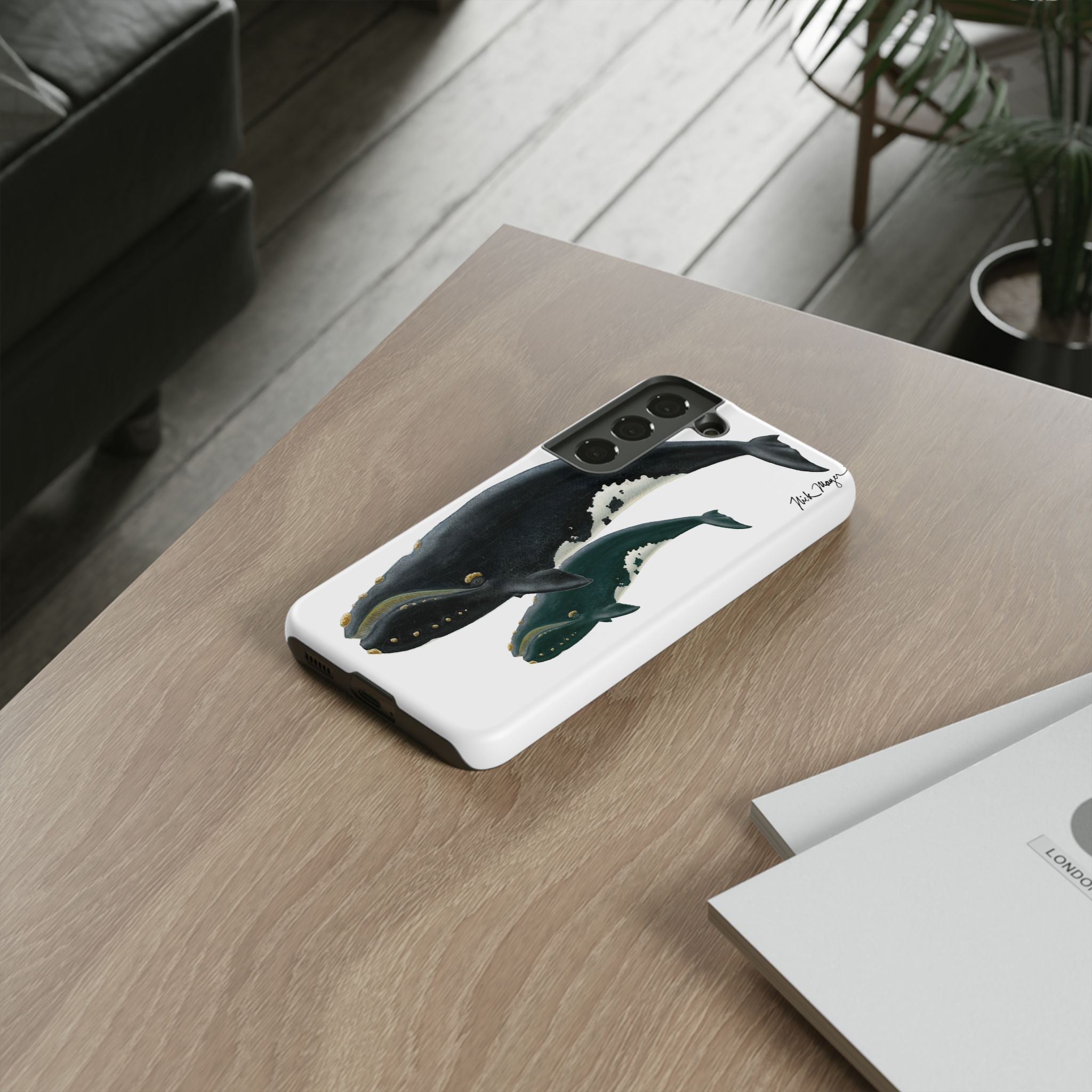 Mother & Calf Right Whale Phone Case (Samsung)