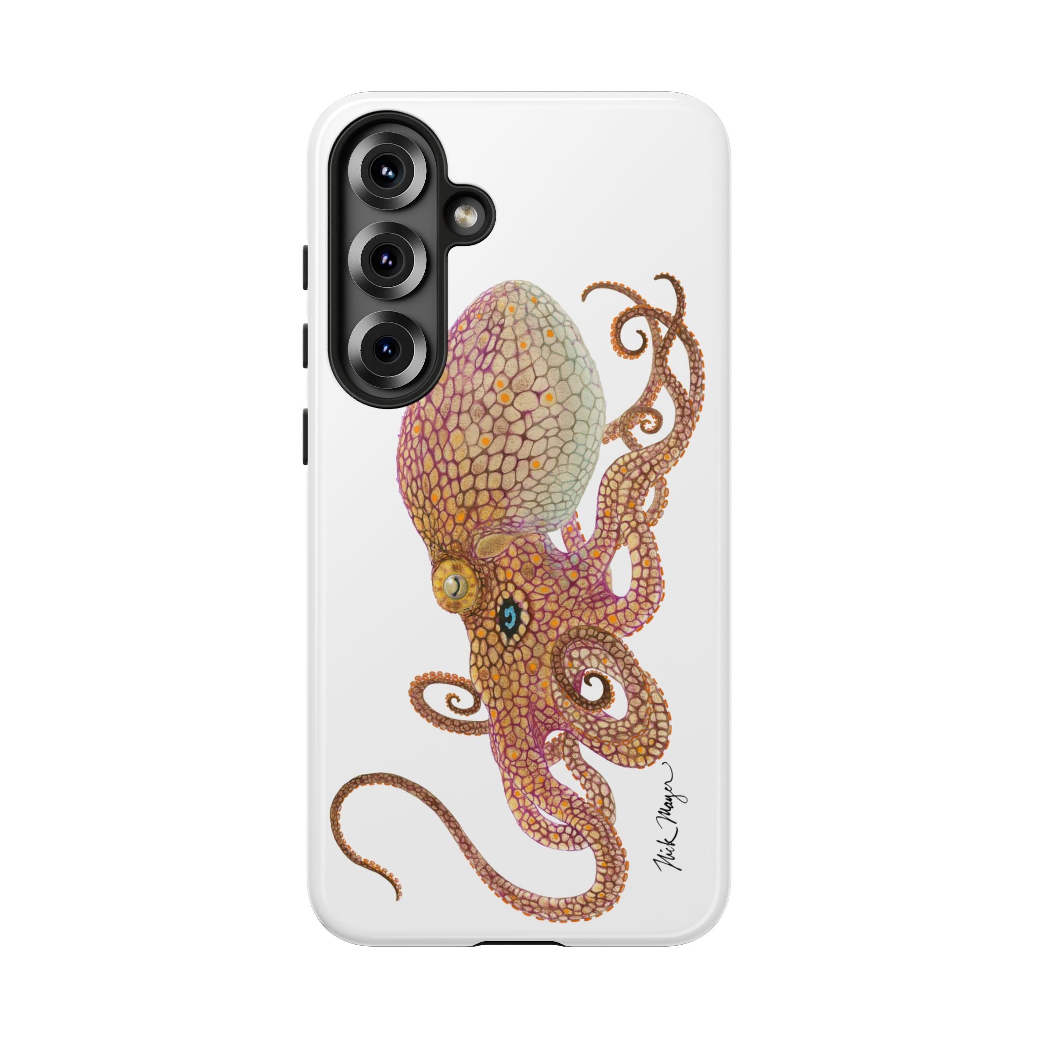 Two Spot Octopus White Phone Case (Samsung)