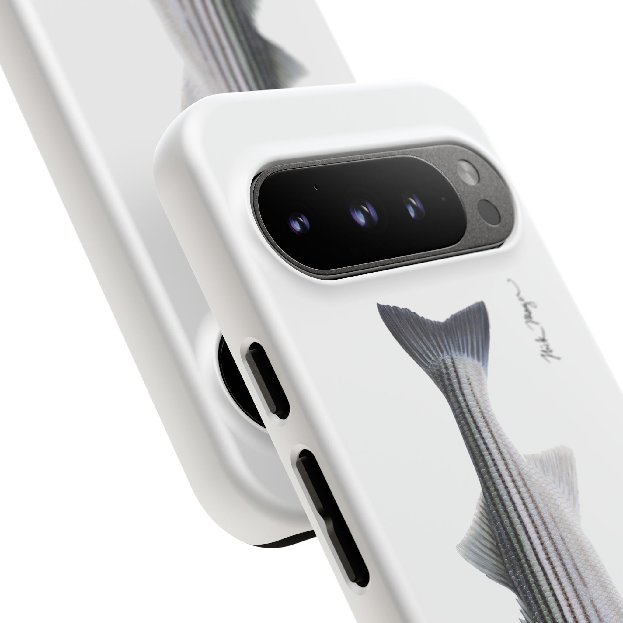 Schoolie Striper White Phone Case (Samsung) Printify