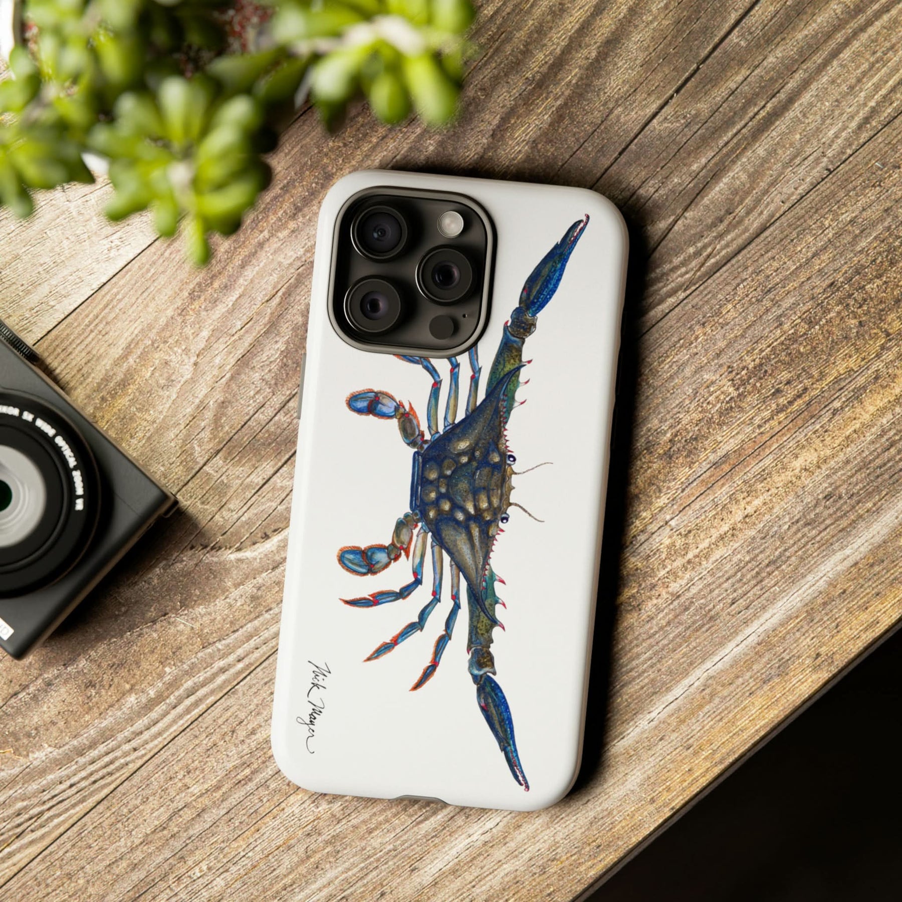 Blue Crab iPhone 15 Case