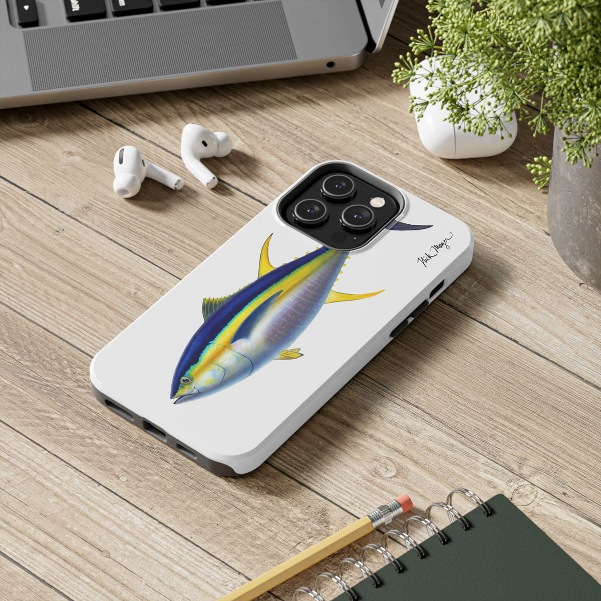 Yellowfin Tuna White Phone Case (iPhone) Printify