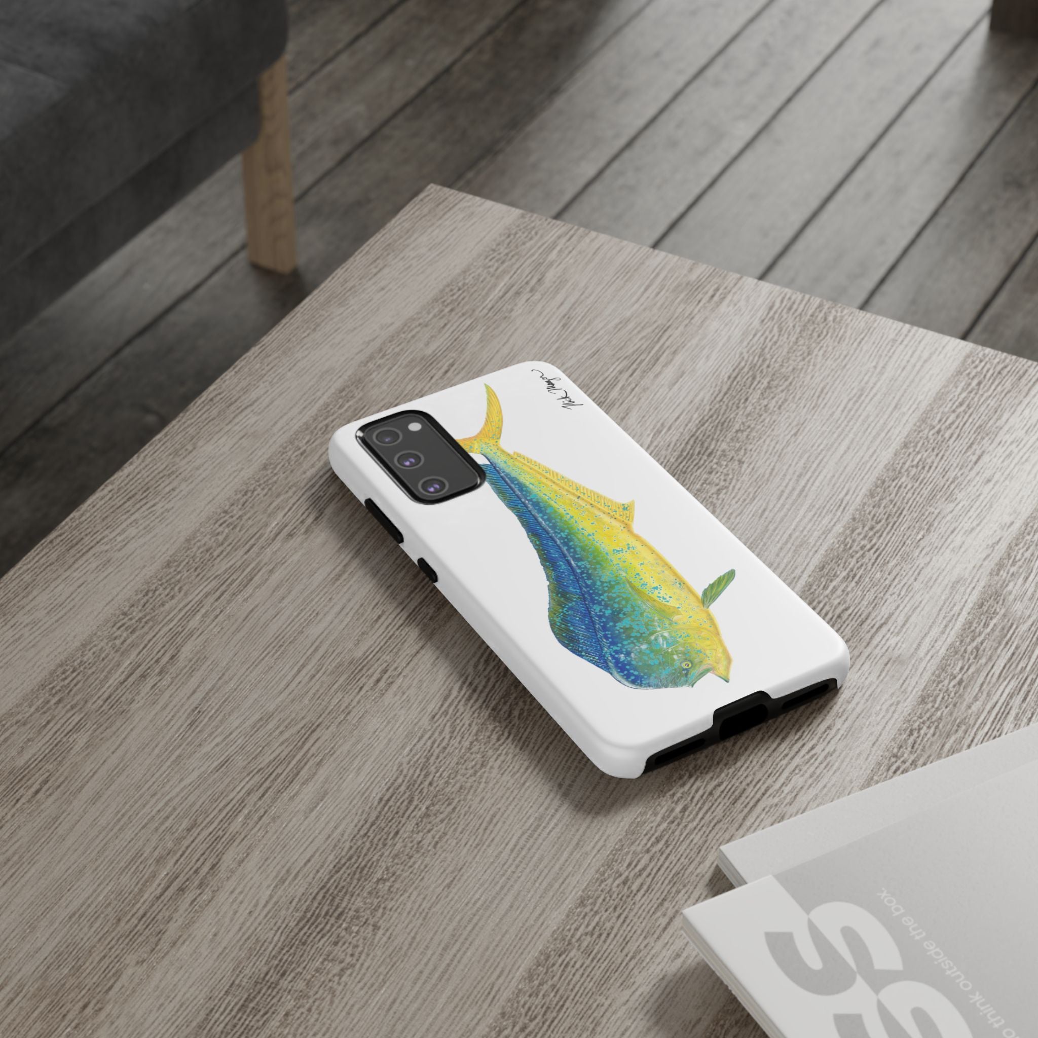 Bull Mahi White Phone Case (Samsung)