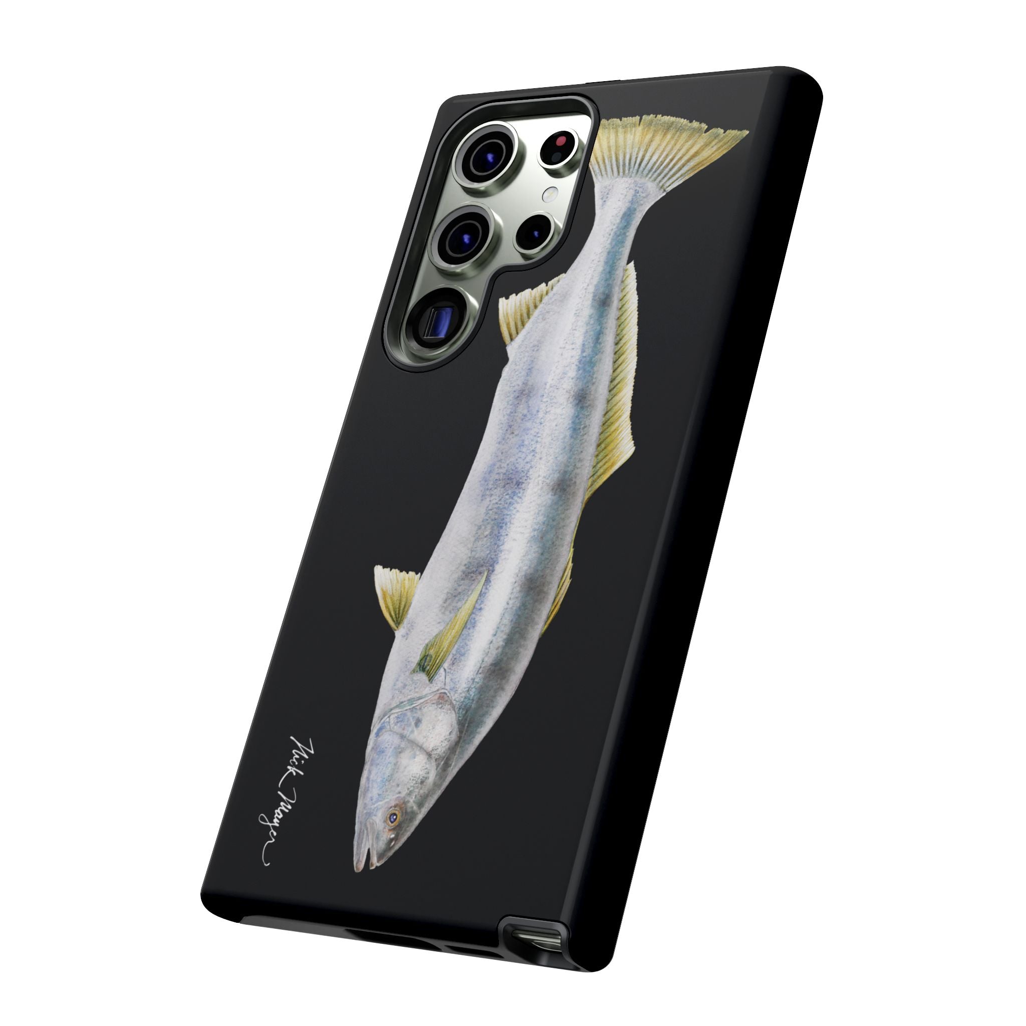 White Sea Bass Phone Case (Samsung) - black