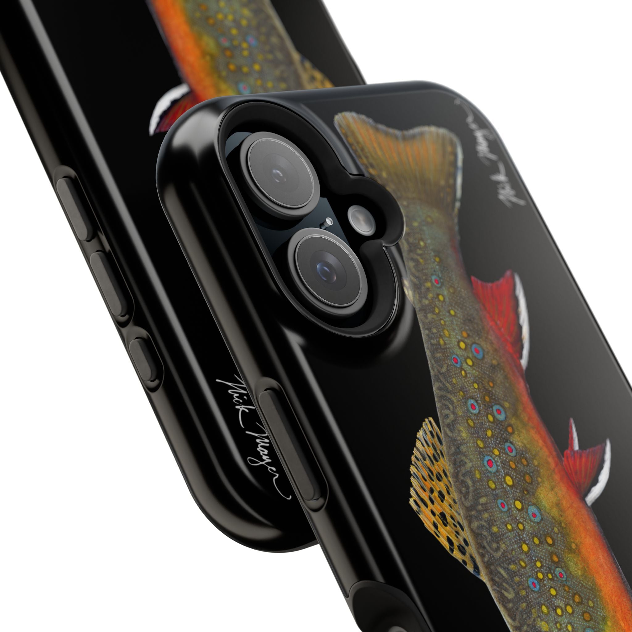 Brook Trout MagSafe Black iPhone Case