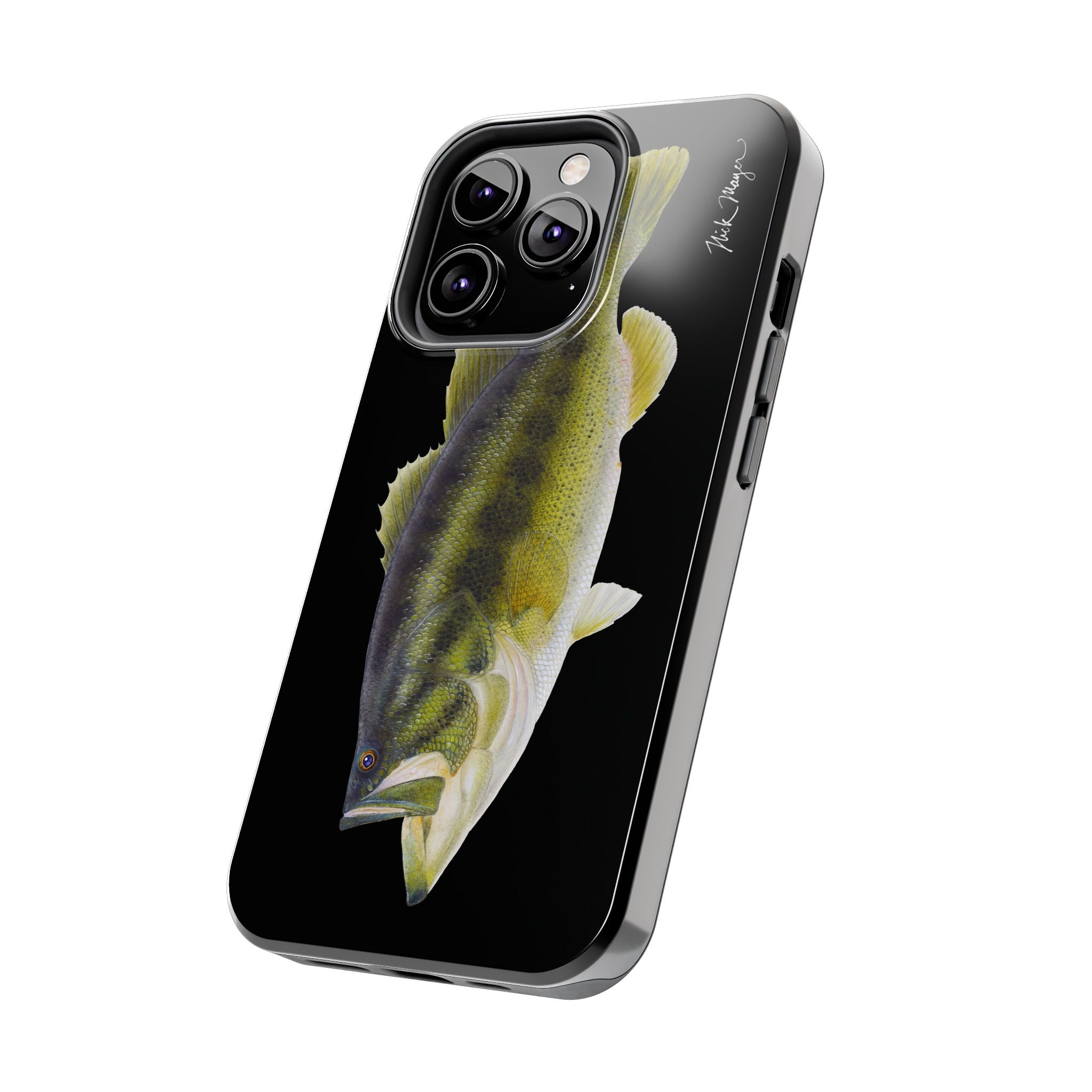 Largemouth Bass Black Phone Case (iPhone)