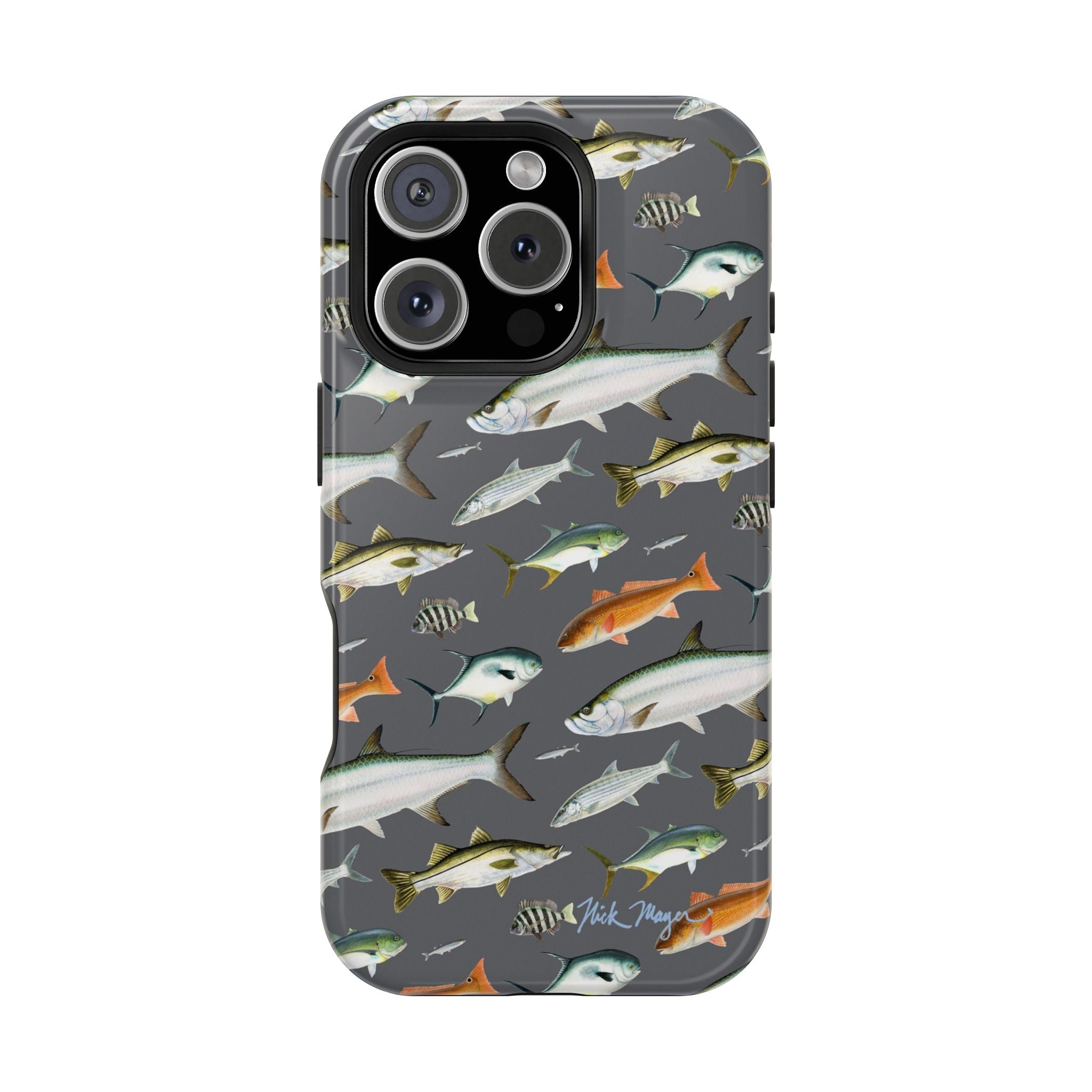 NEW Southern Fish Grey MagSafe iPhone Case