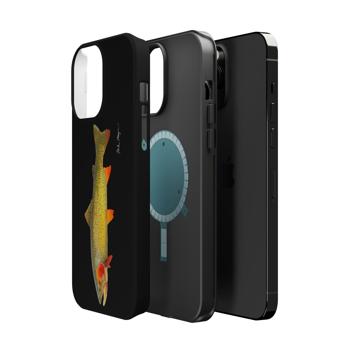Cutthroat Trout 1 Black MagSafe iPhone Case Printify
