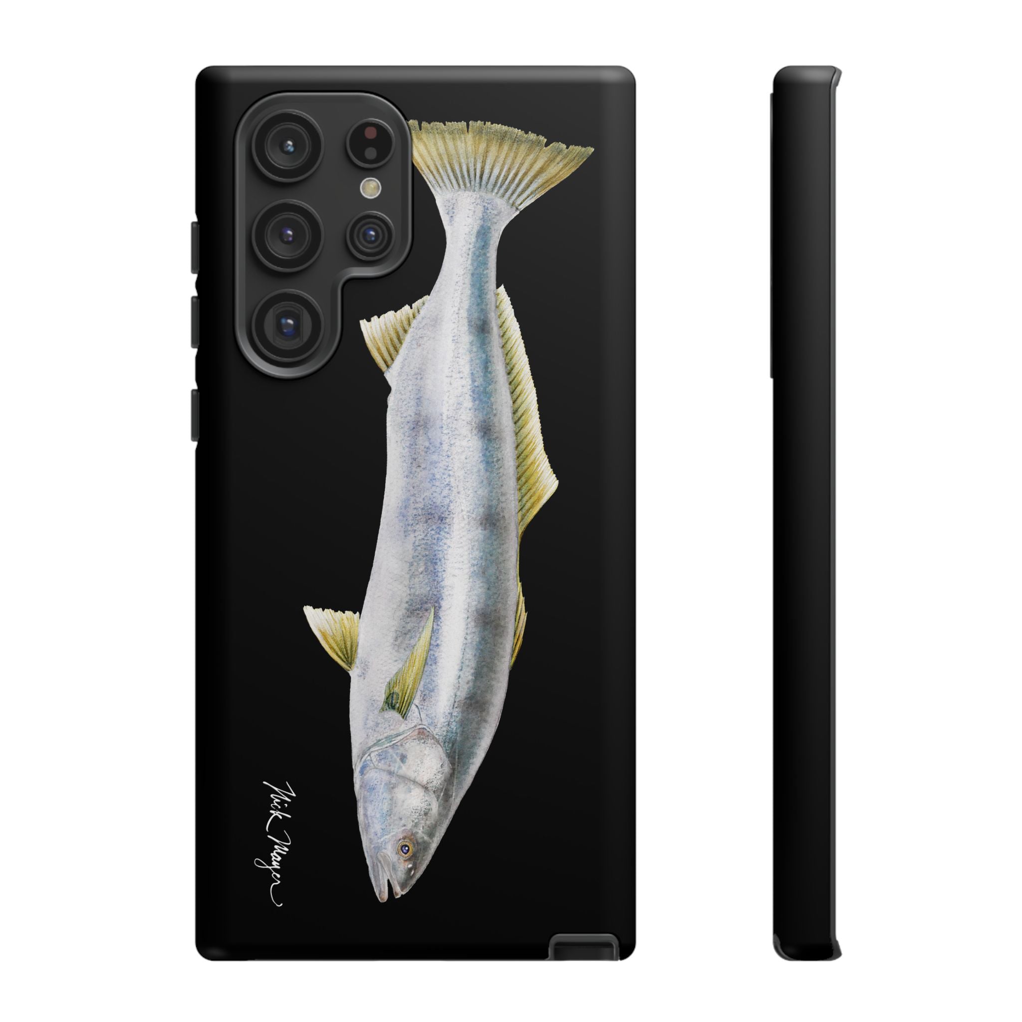 White Sea Bass Phone Case (Samsung) - black