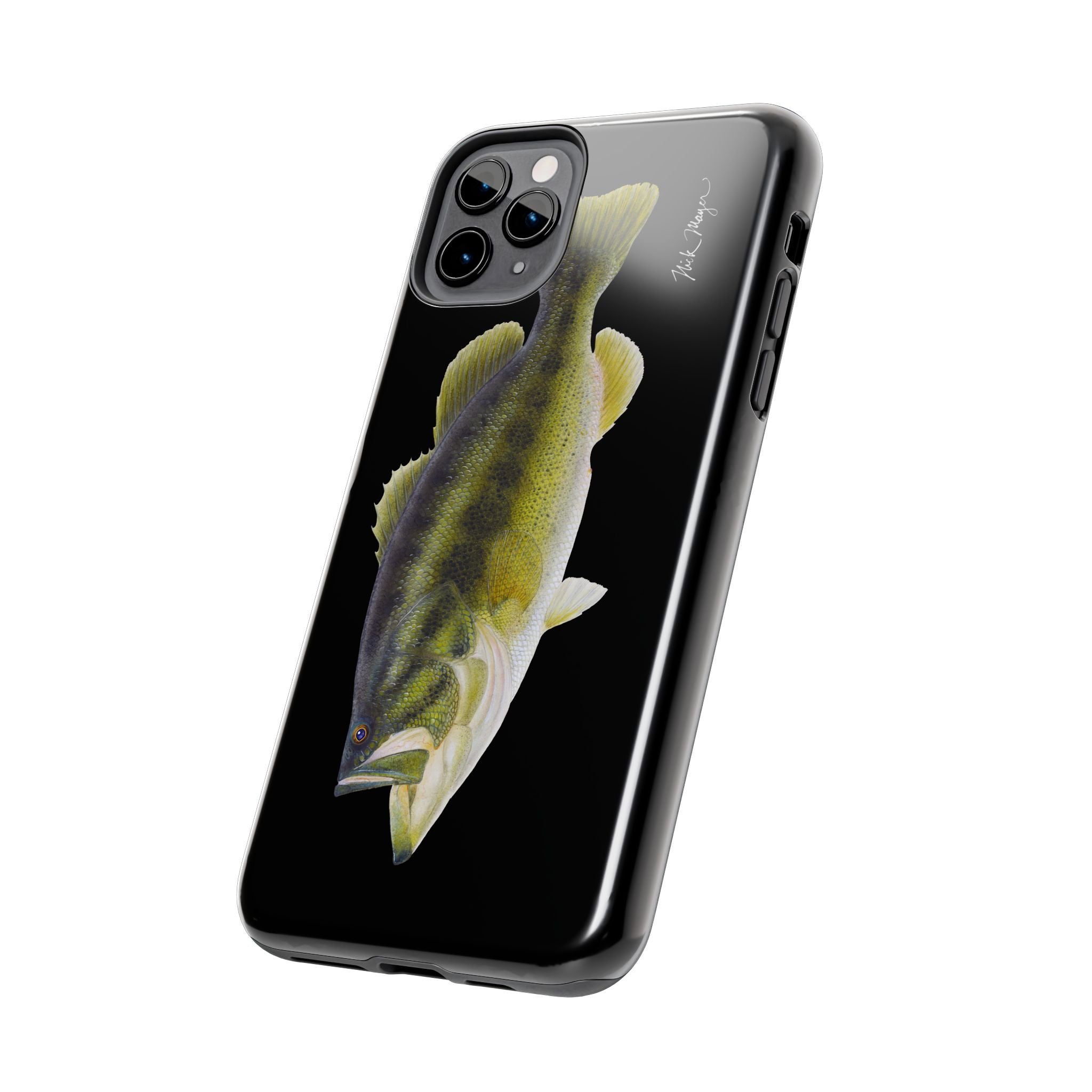 Largemouth Bass Black Phone Case (iPhone)
