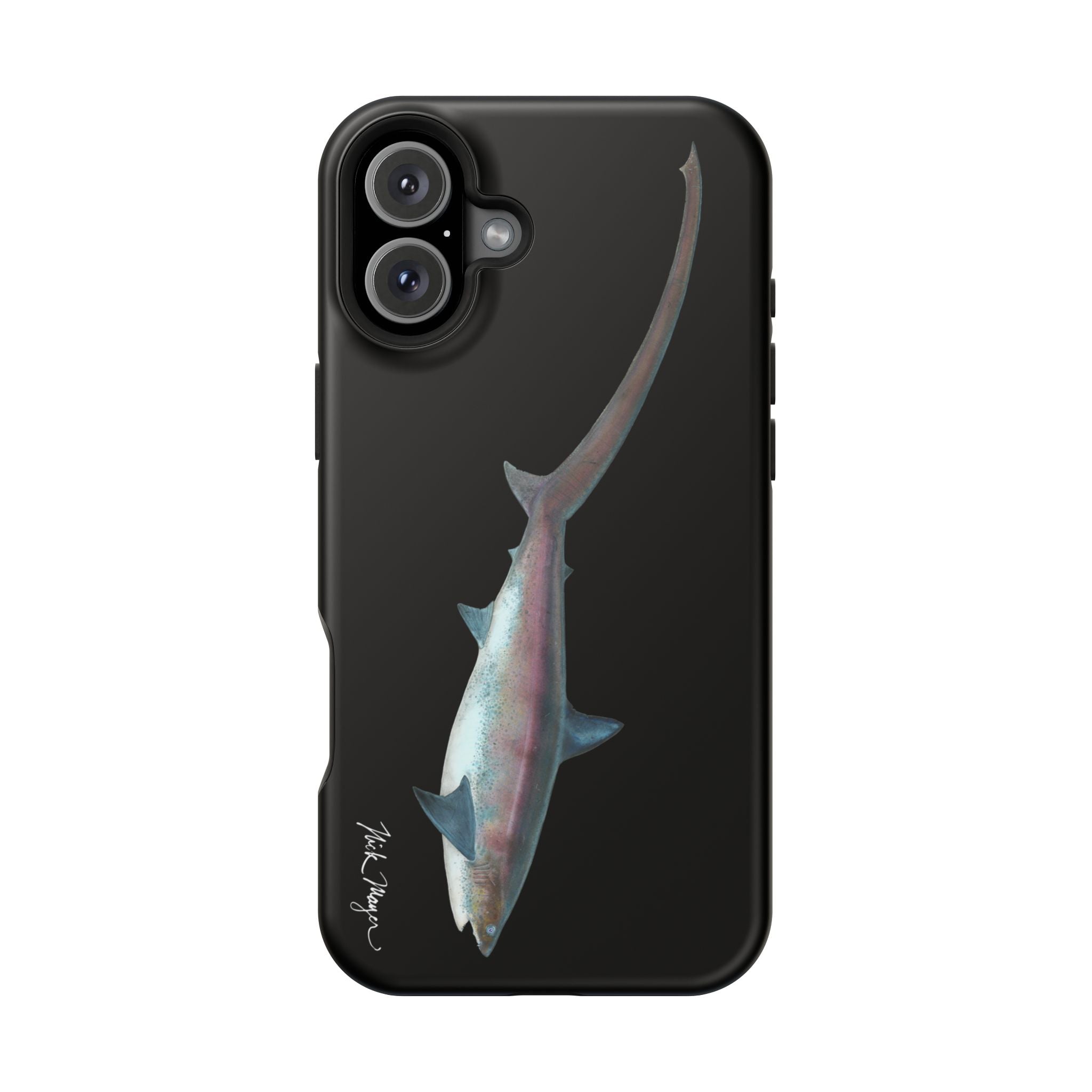 Thresher Shark MagSafe Black iPhone Case