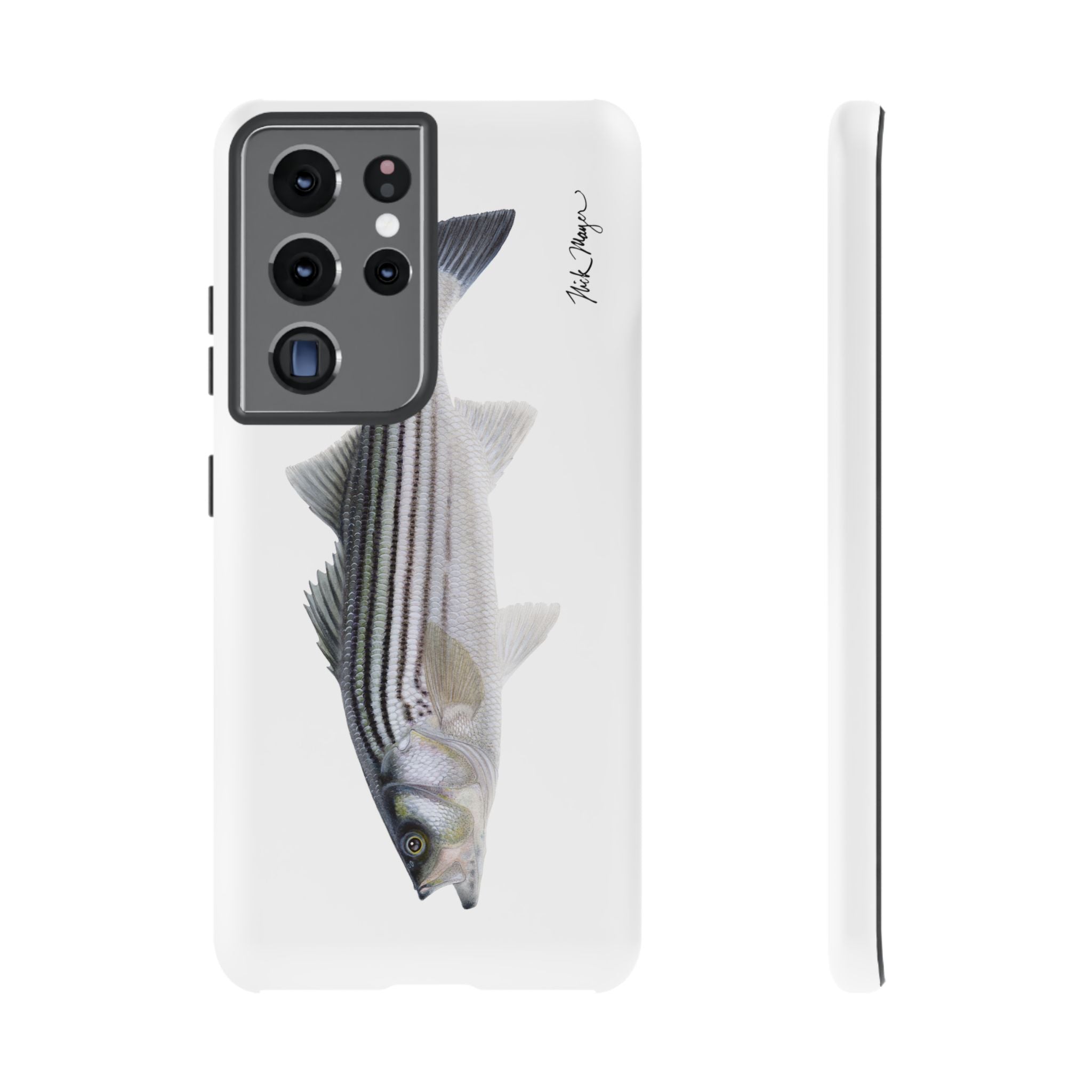 Schoolie Striper White Phone Case (Samsung) Printify