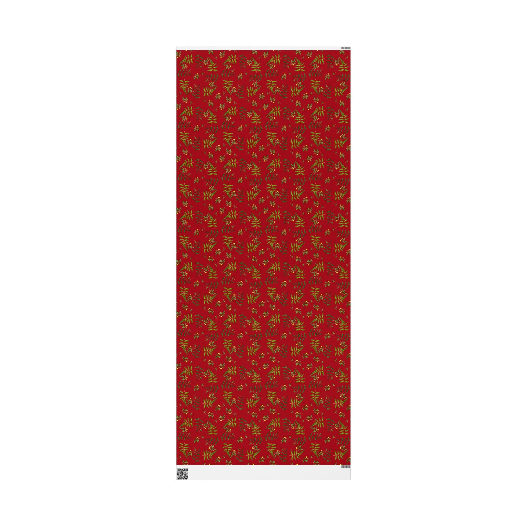 Burgundy Botanicals Gift Wrapping Paper