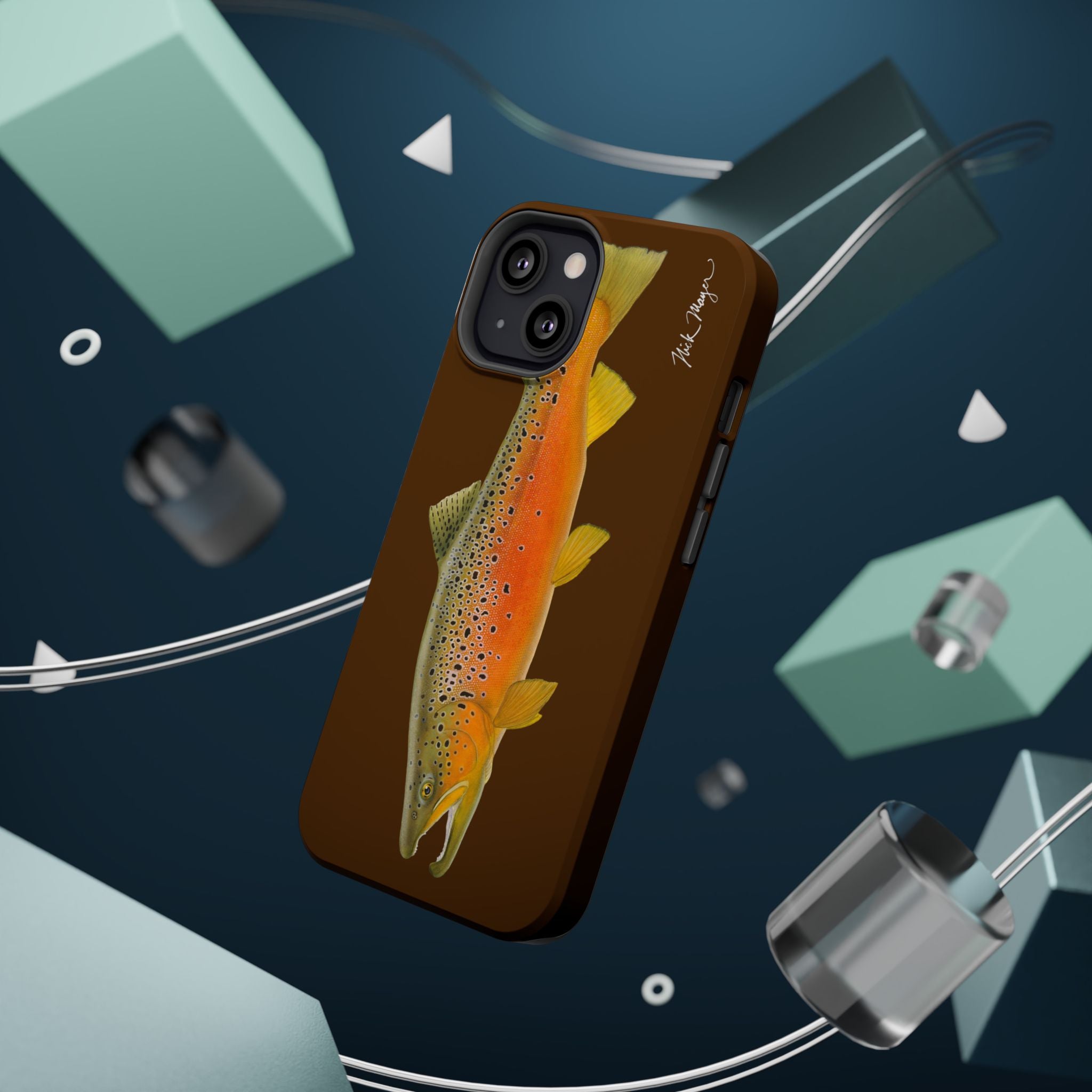 Brown Trout 2 Brown MagSafe iPhone Case, Limited Run