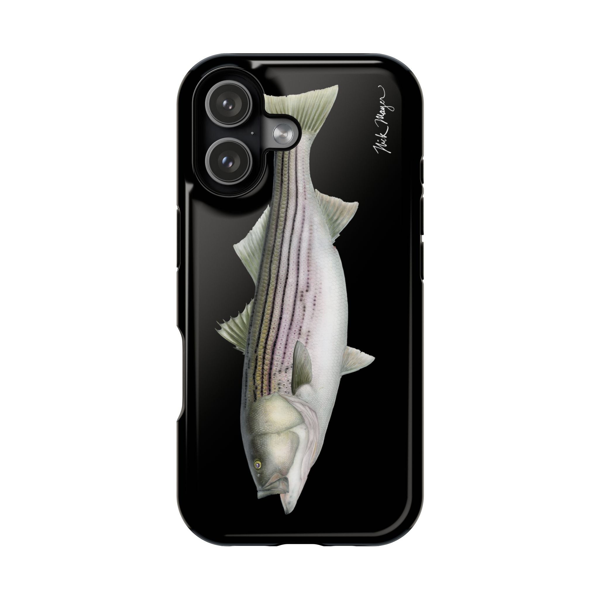 30 lb Striper MagSafe Black iPhone Case