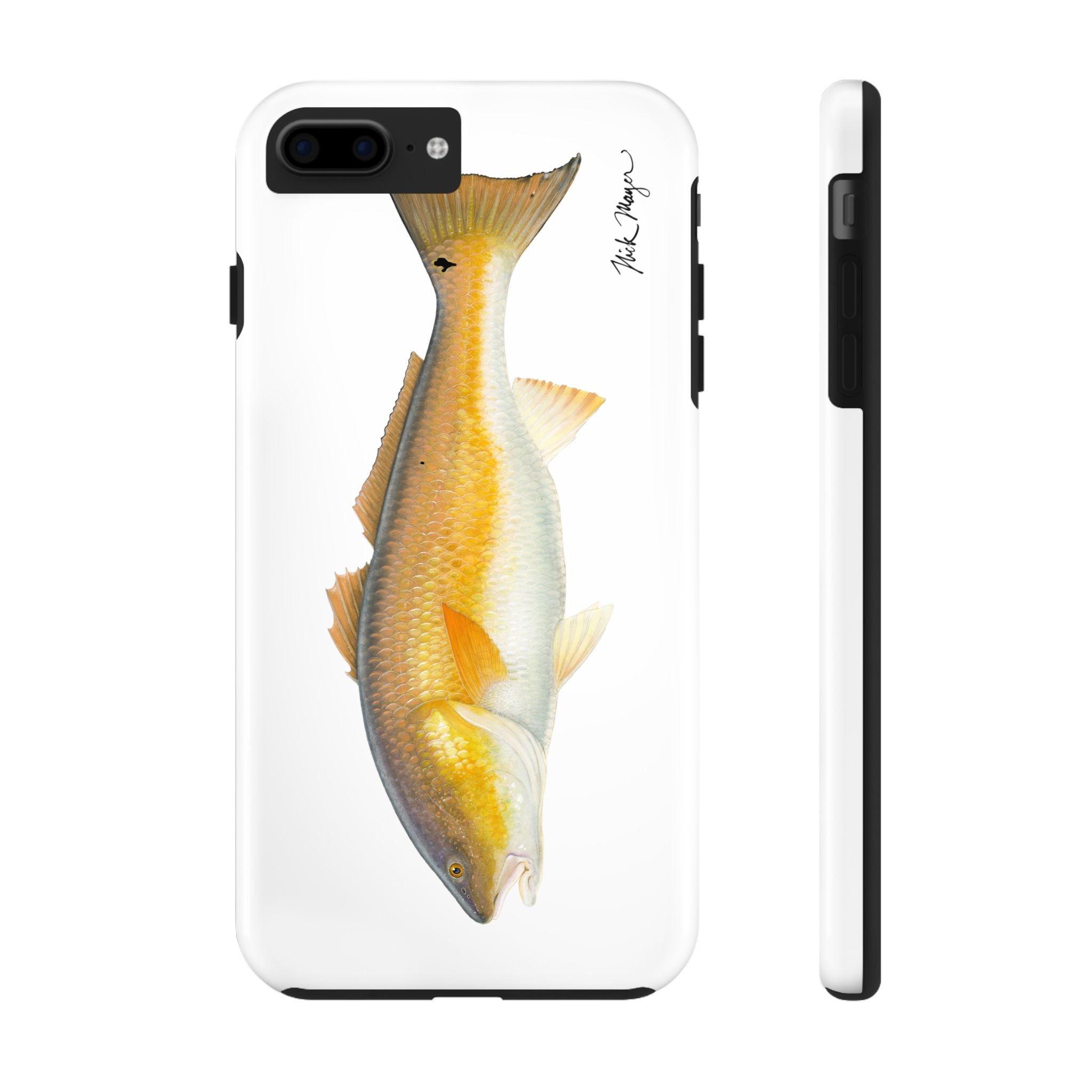 Bull Redfish White Phone Case (iPhone)