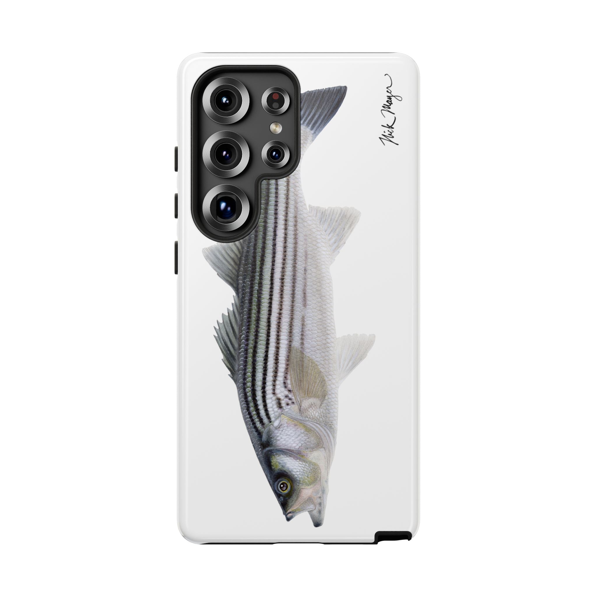 Schoolie Striper White Phone Case (Samsung) Printify