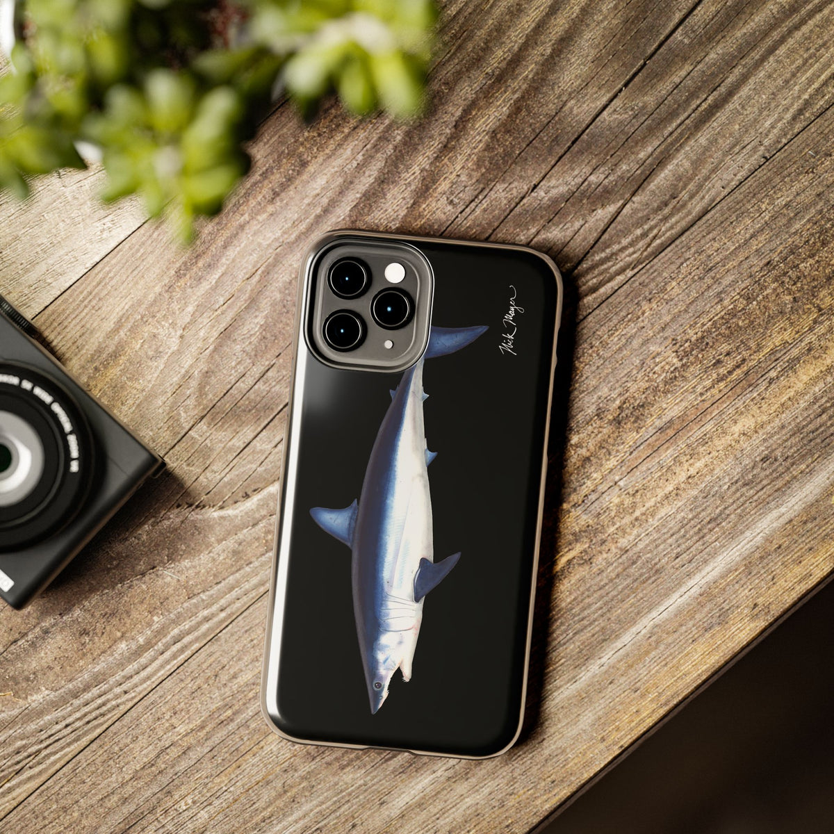Mako Shark Black iPhone Case Printify