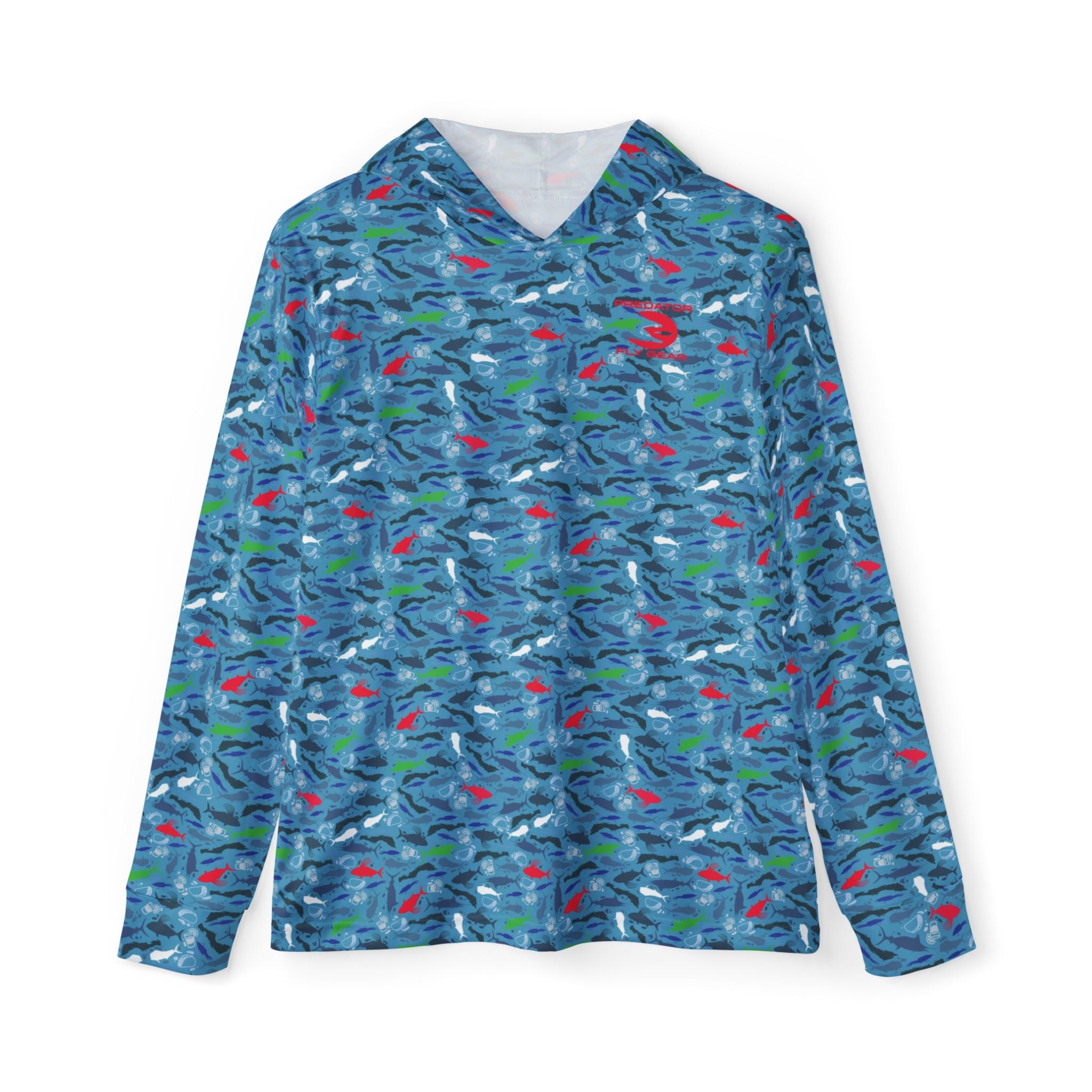 PFG Sun Protective Hoody - Baja Camo Flag Colors