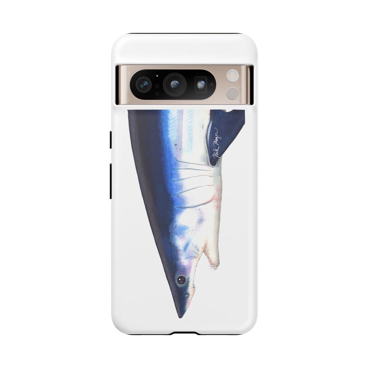 Mako Shark Face White Phone Case (Samsung) Printify