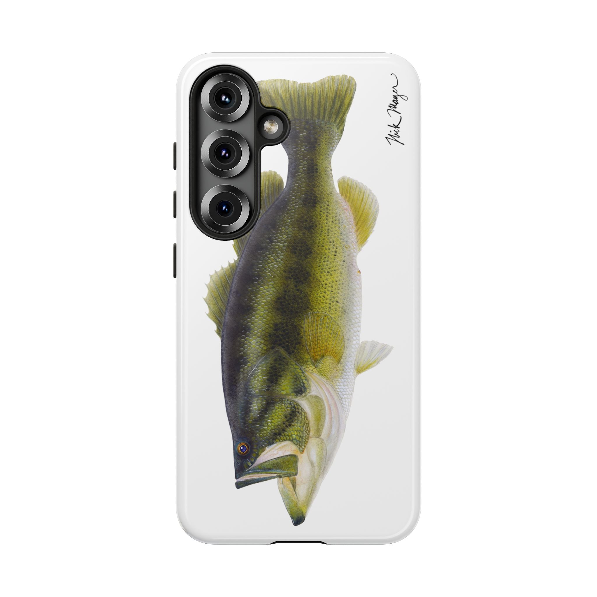 Largemouth Bass White Phone Case (Samsung) Printify