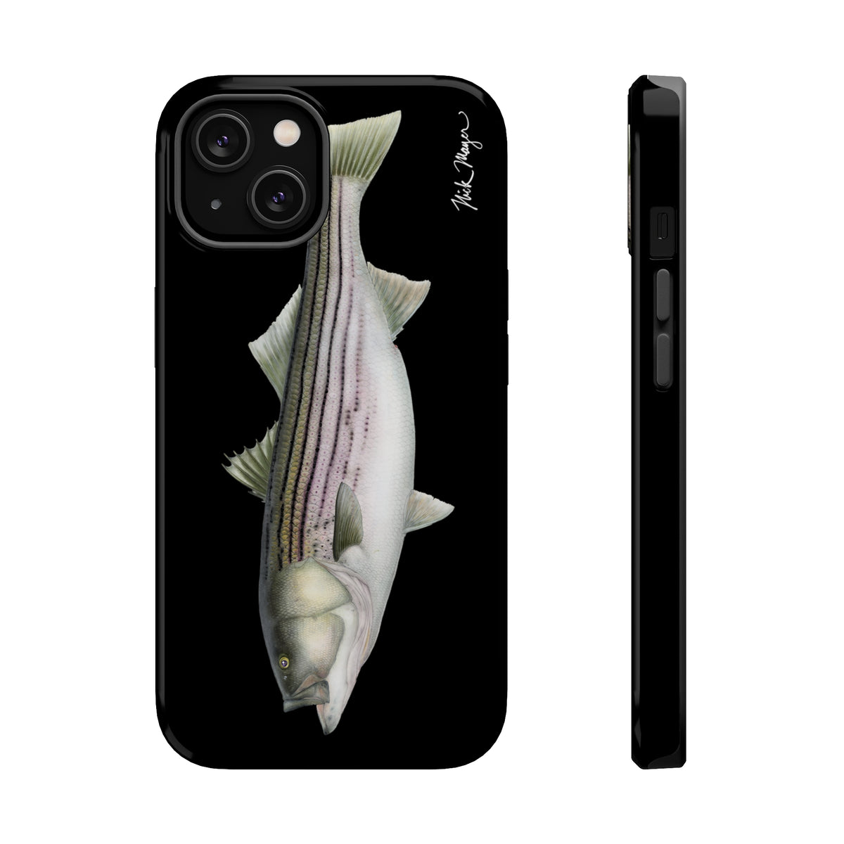 30 lb Striper MagSafe Black iPhone Case