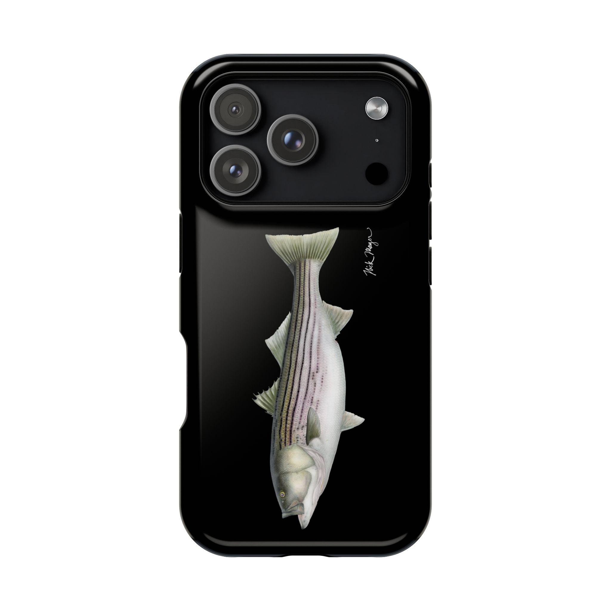 30 lb Striper MagSafe Black iPhone Case