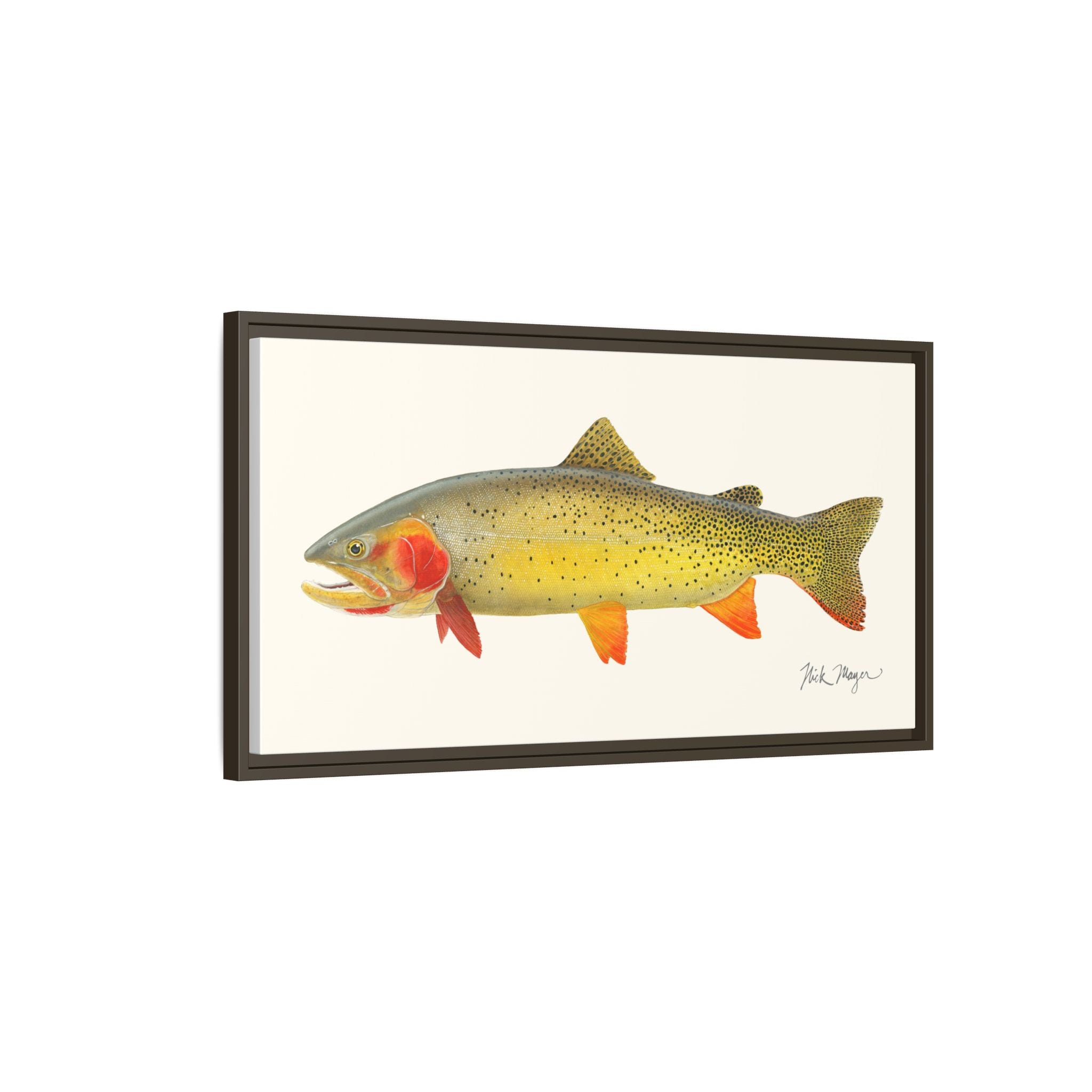Cutthroat Trout I Framed Canvas Print Printify