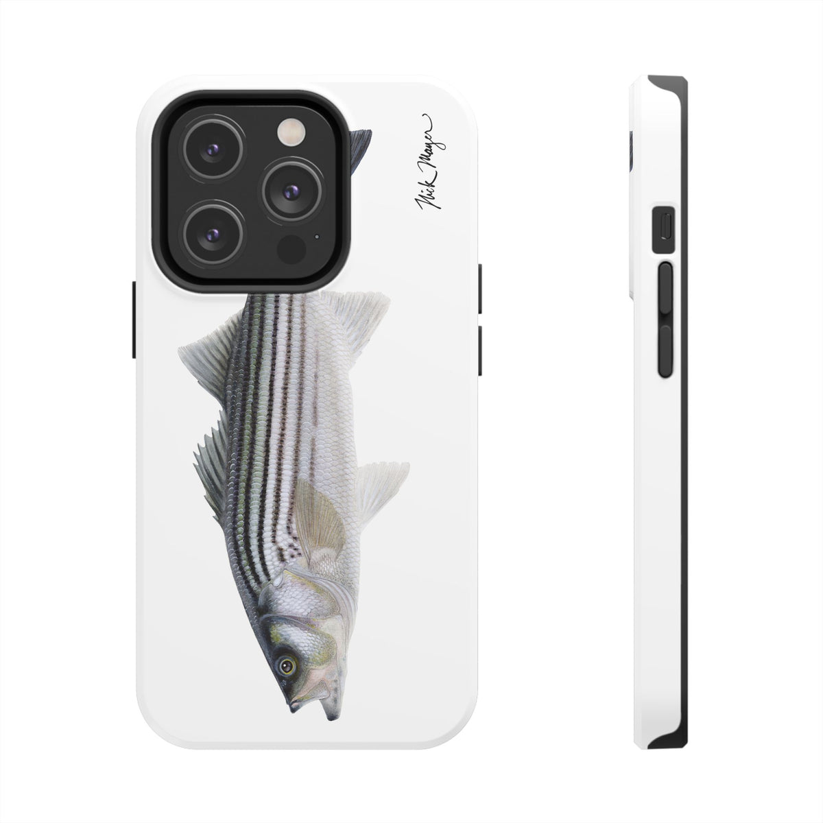 Schoolie Striper White Phone Case (iPhone) Printify