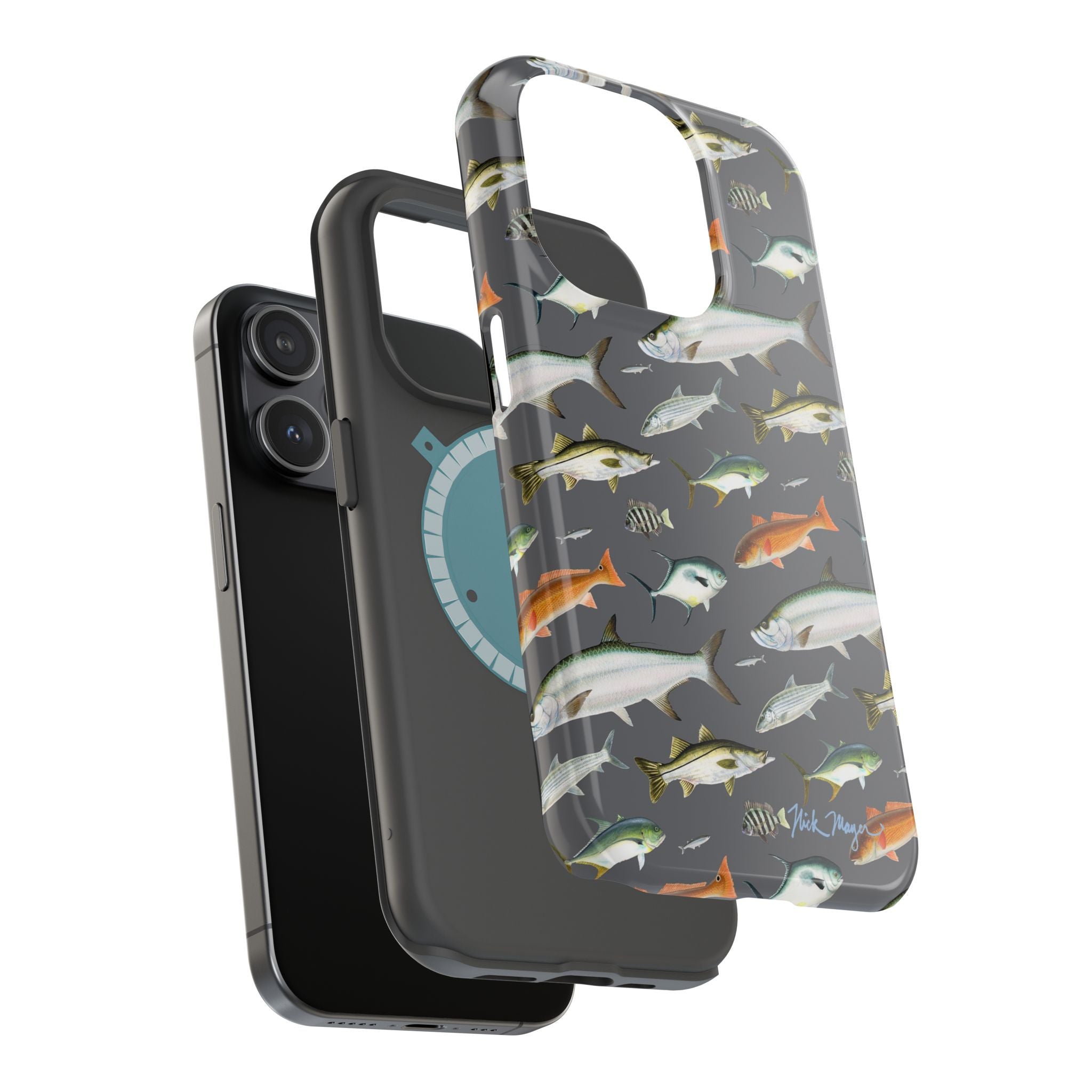 NEW Southern Fish Grey MagSafe iPhone Case