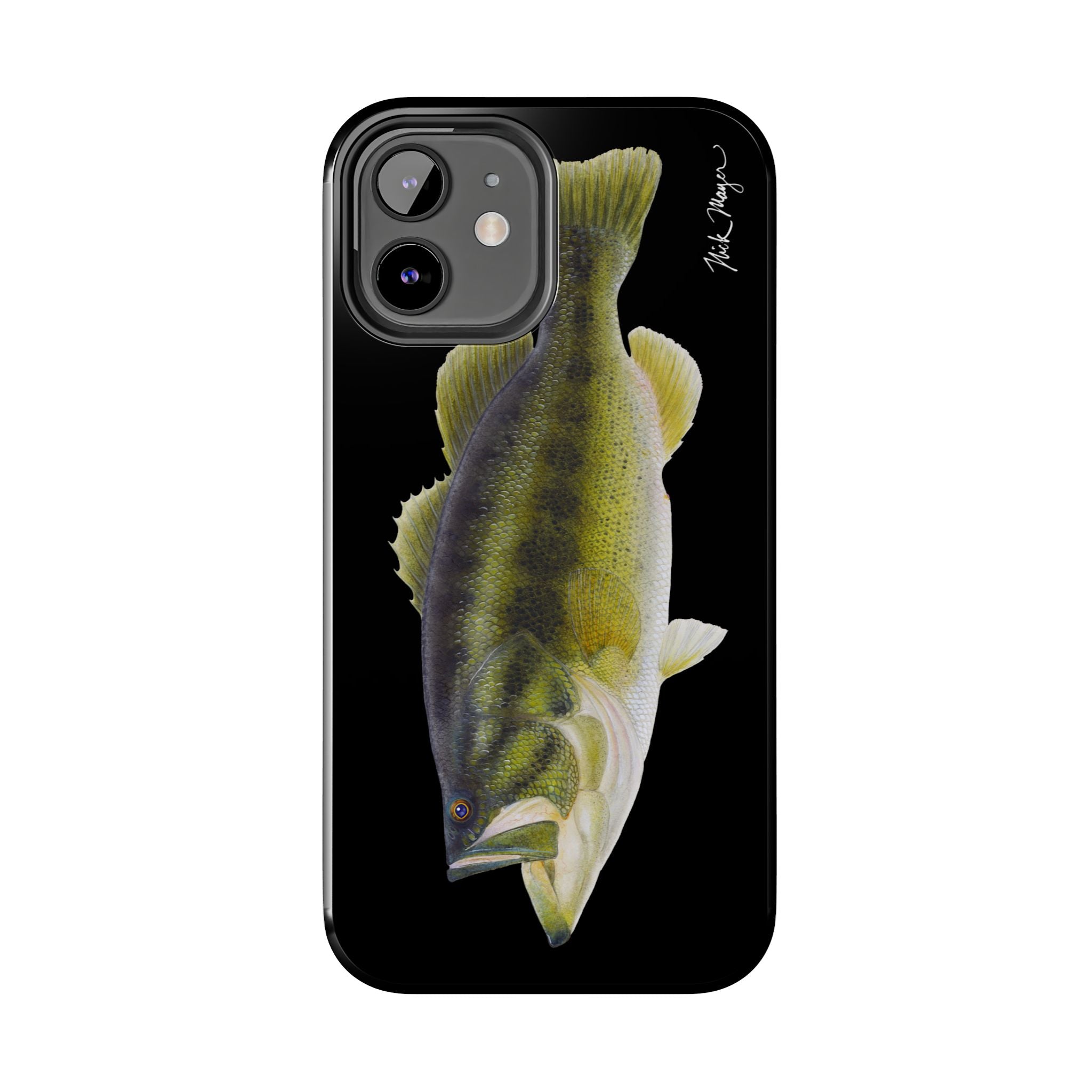 Largemouth Bass Black Phone Case (iPhone)