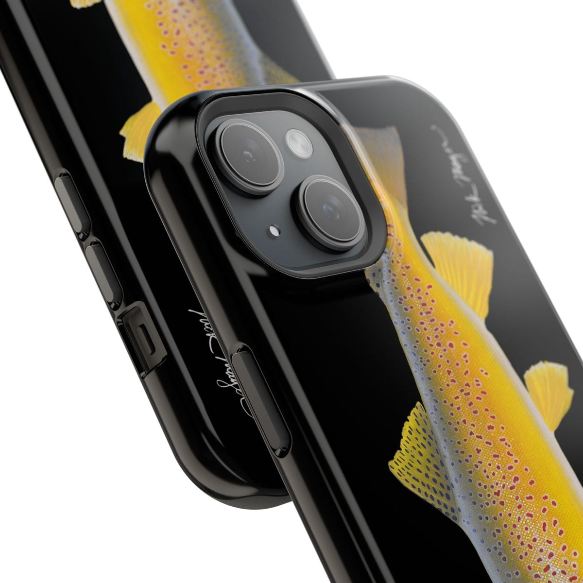 Brown Trout 3 Black MagSafe iPhone Case Printify