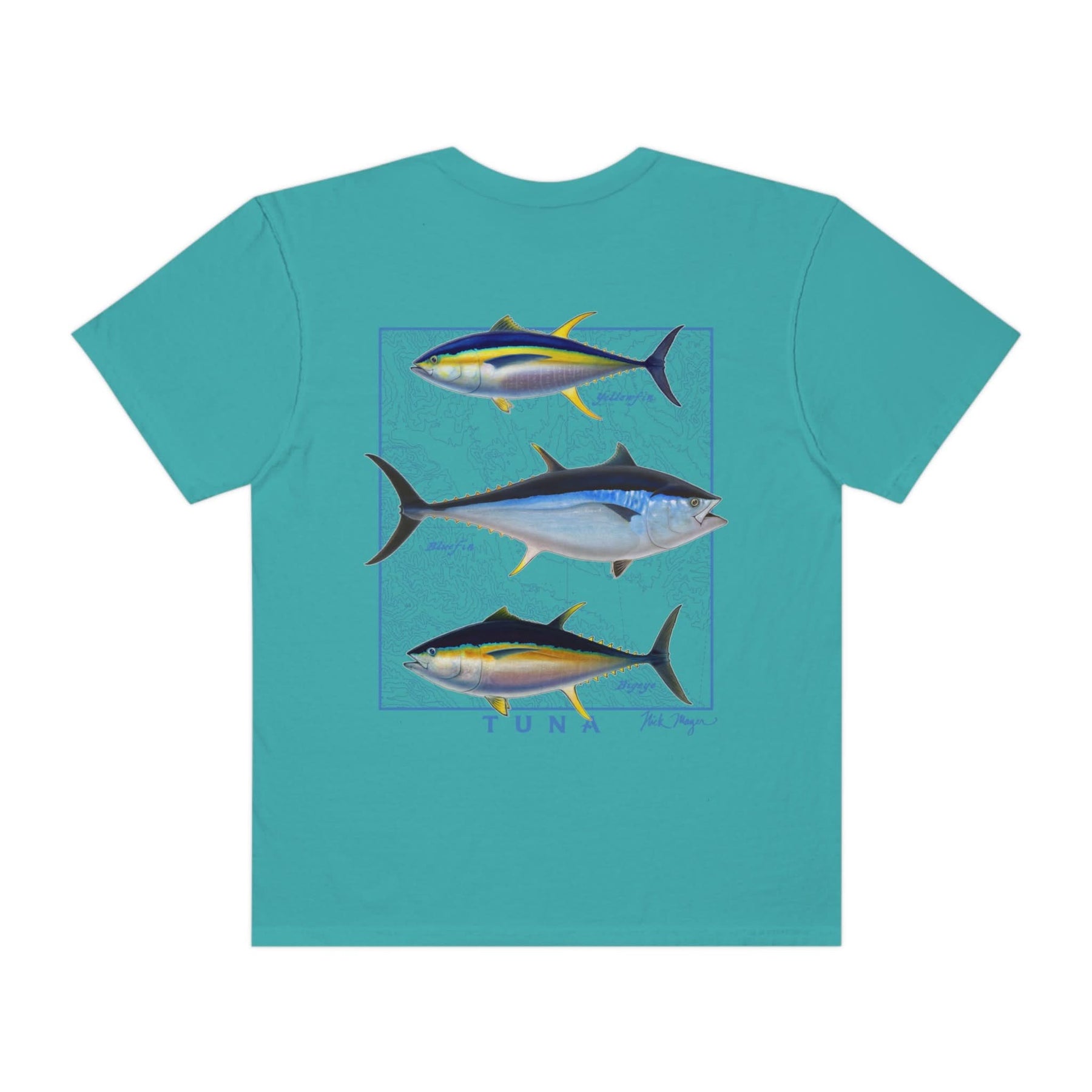 Tuna Slam Premium Front & Back Comfort Colors Tee