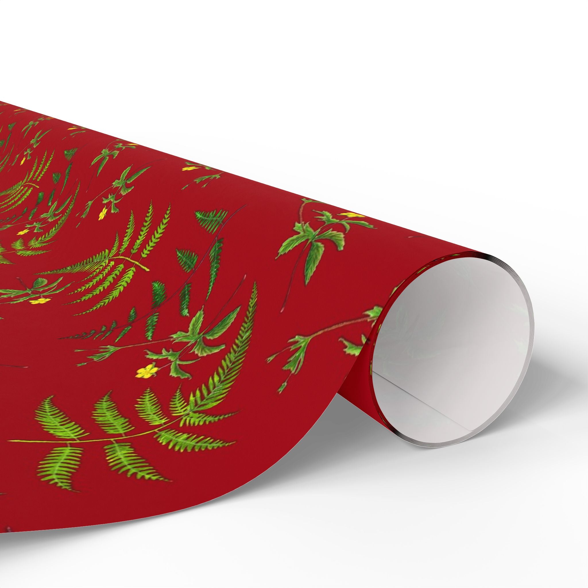 Burgundy Botanicals Gift Wrapping Paper