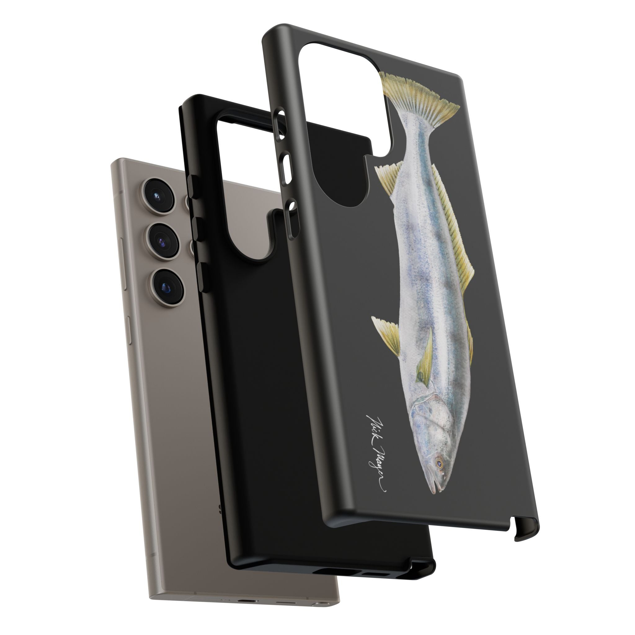 White Sea Bass Phone Case (Samsung) - black