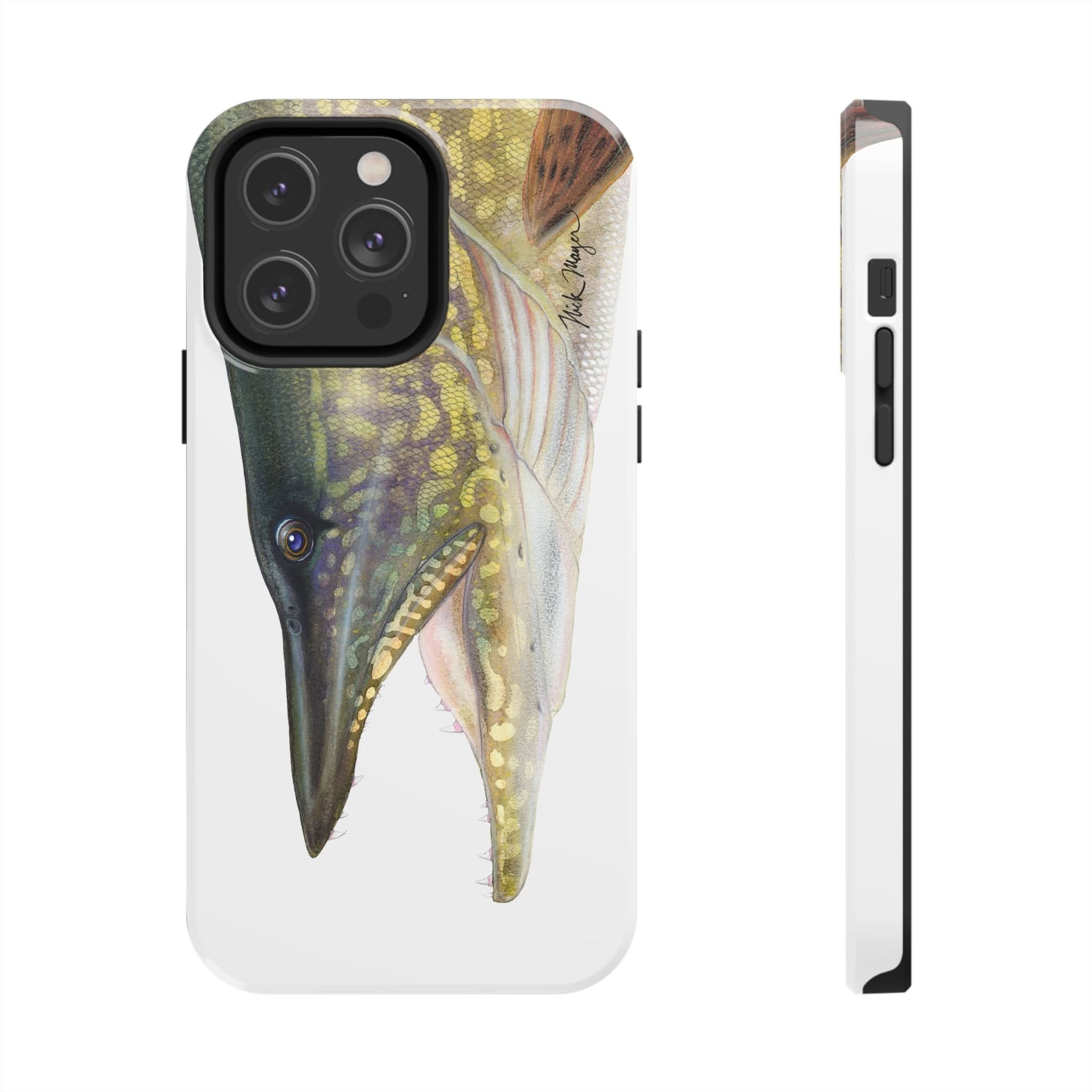 Northern Pike Face Phone Case (iPhone)
